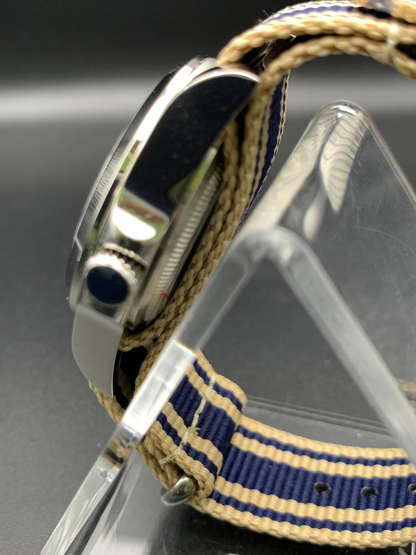 Blue Sunray 36mm Field Watch. Sapphire crystal.