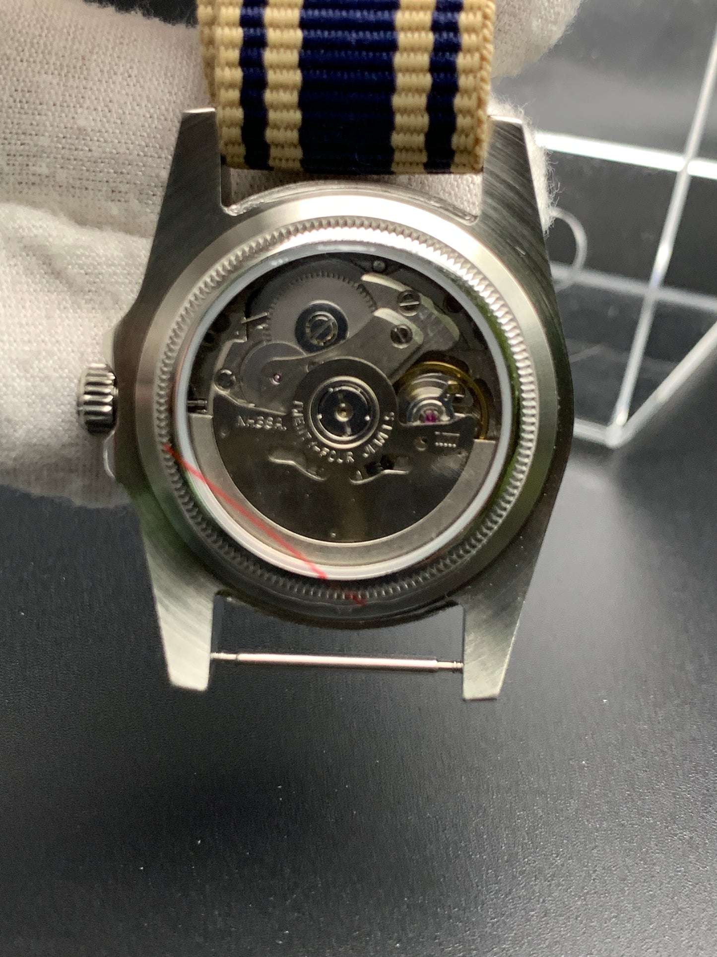 Blue Sunray 36mm Field Watch. Sapphire crystal.