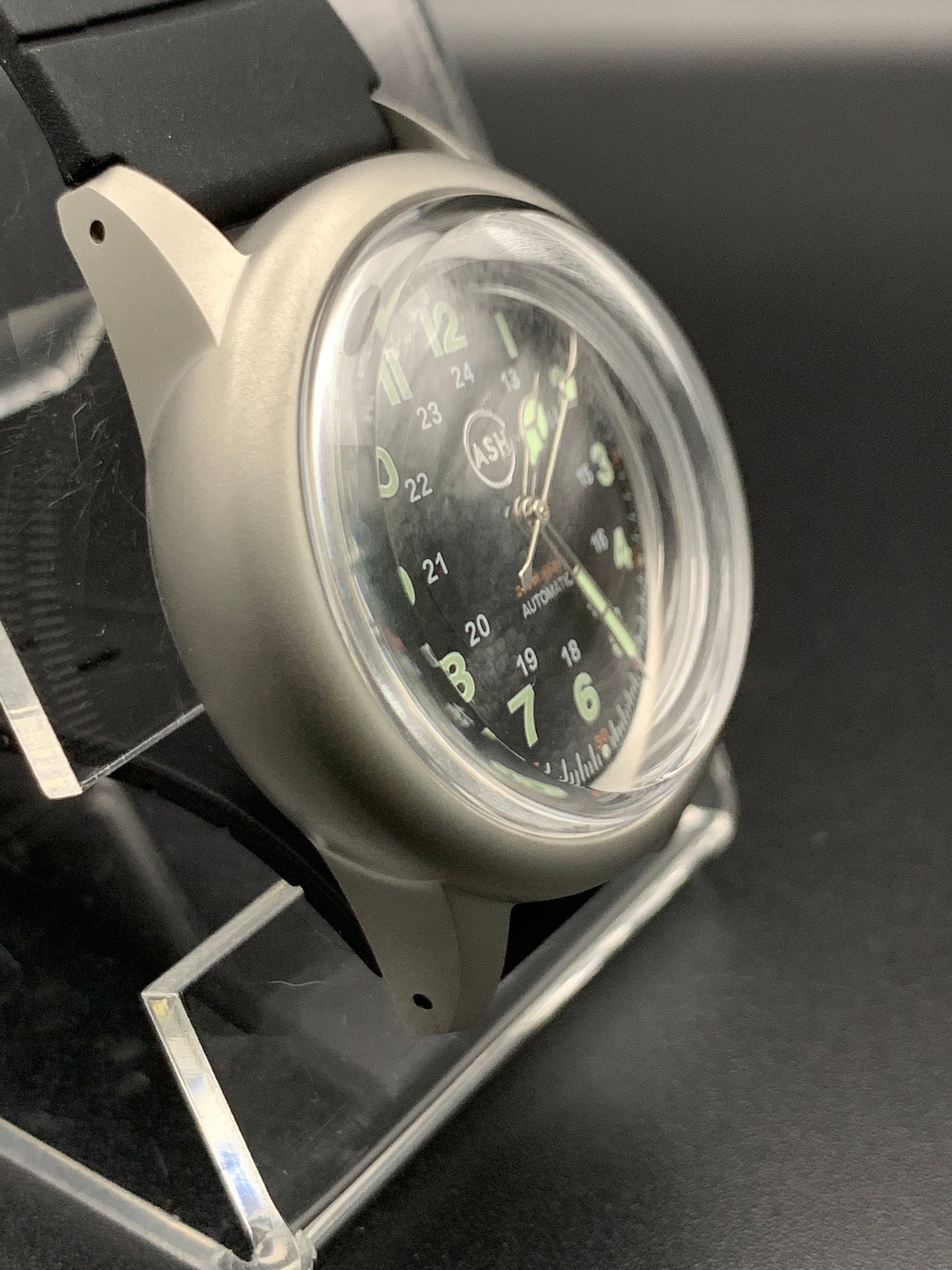 Domed Sapphire Field Watch. 36mm brushed case.