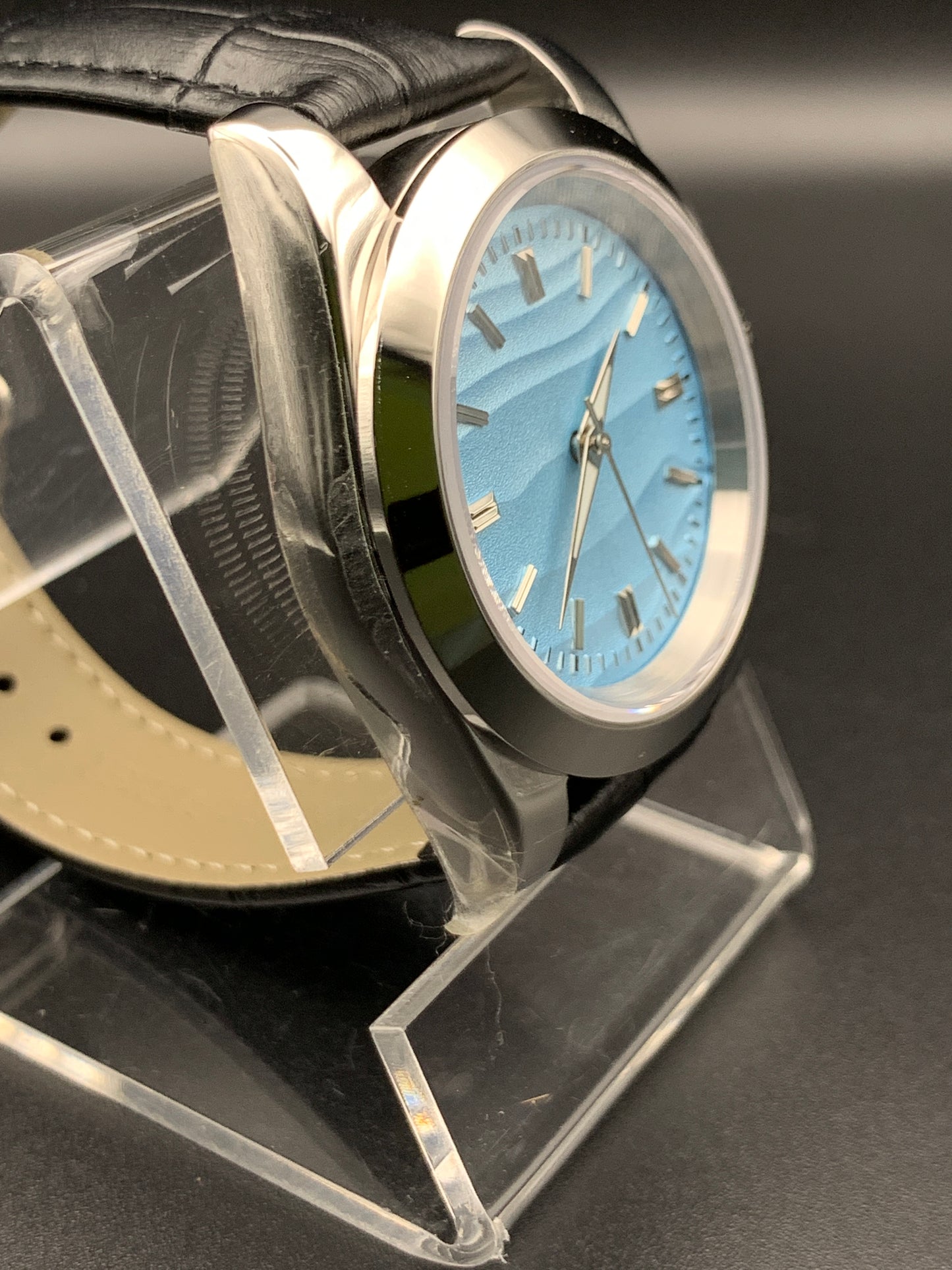 Blue Sand Dune Dress Watch. 39mm. Sapphire crystal. Seiko NH38.
