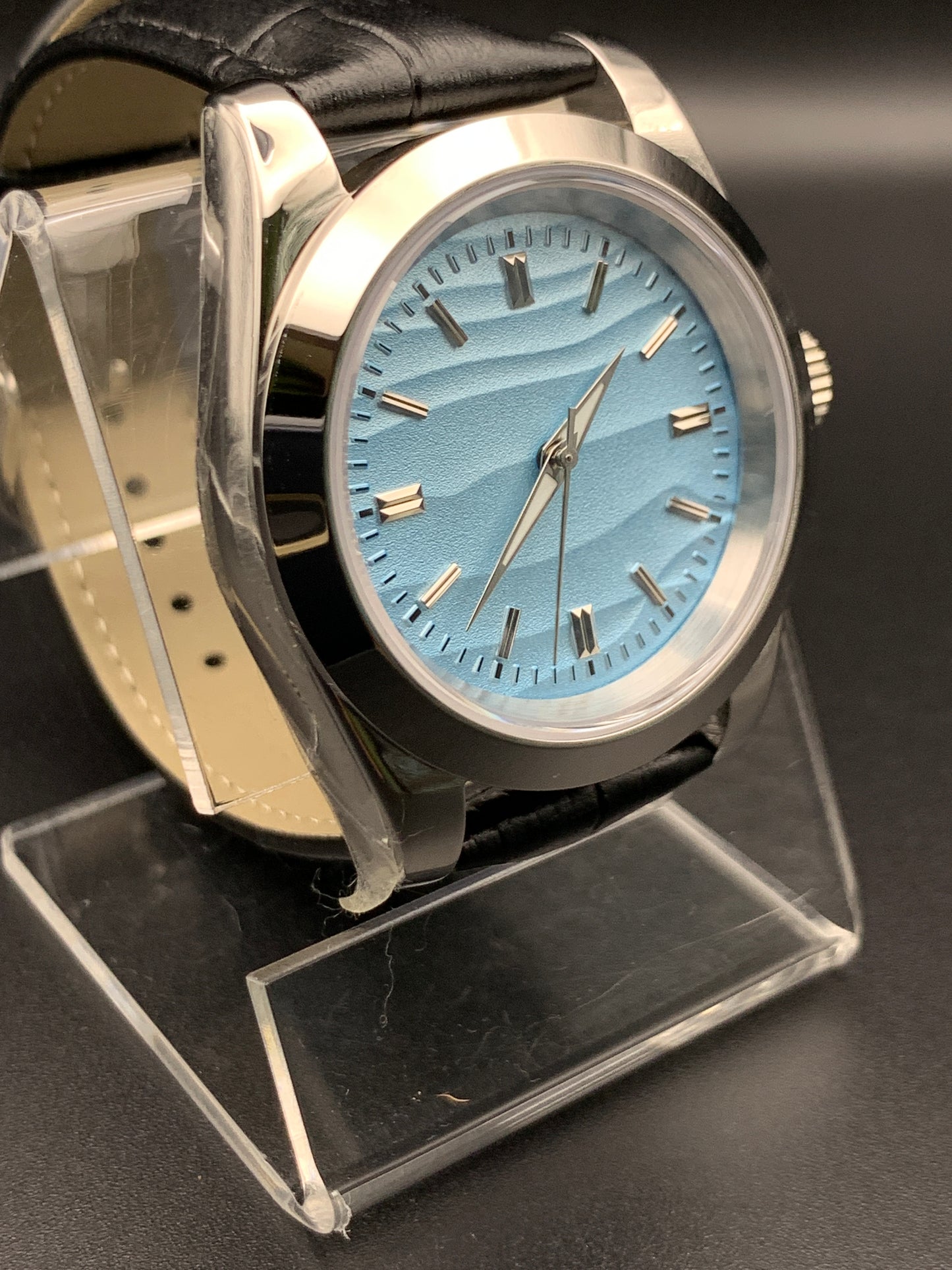 Blue Sand Dune Dress Watch. 39mm. Sapphire crystal. Seiko NH38.