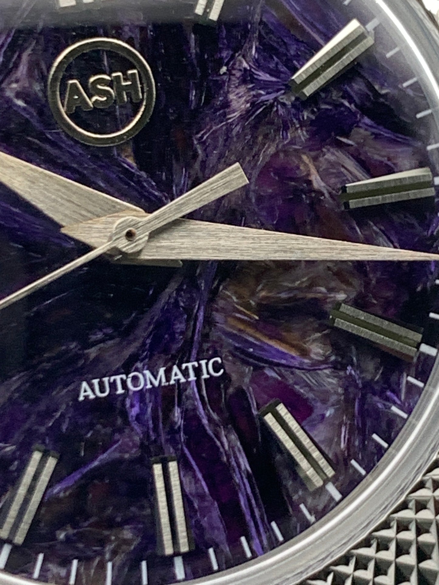 Lily 1.1 - Faceted 37mm stainless steel case. Acrylic domed crystal. Charlotte stone dial.  Seiko NH38.