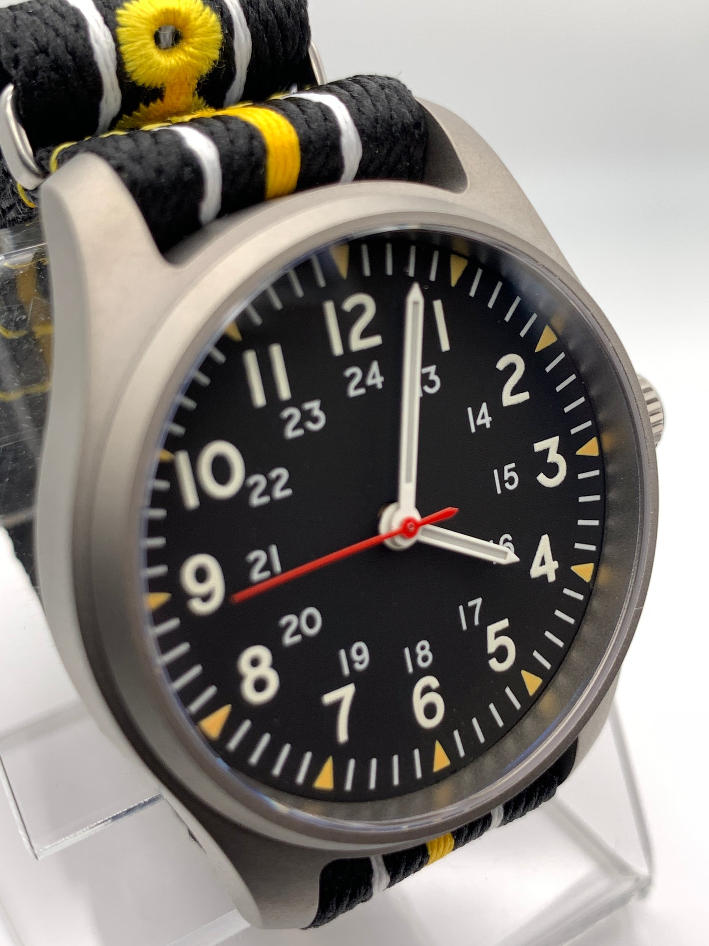 Titanium Field Watch. 39mm. Miyota 2039 Quartz.