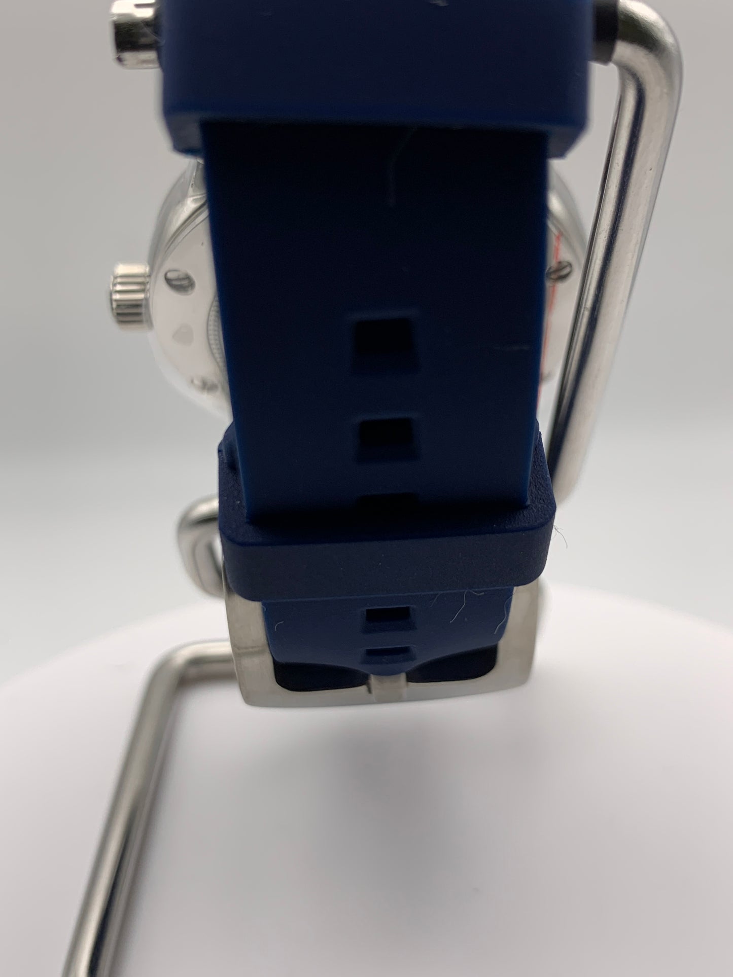 The Yankee 1.1 - Blue, silver and white livery. 39mm stainless steel case. K-1 mineral crystal with AR. NH35 automatic.