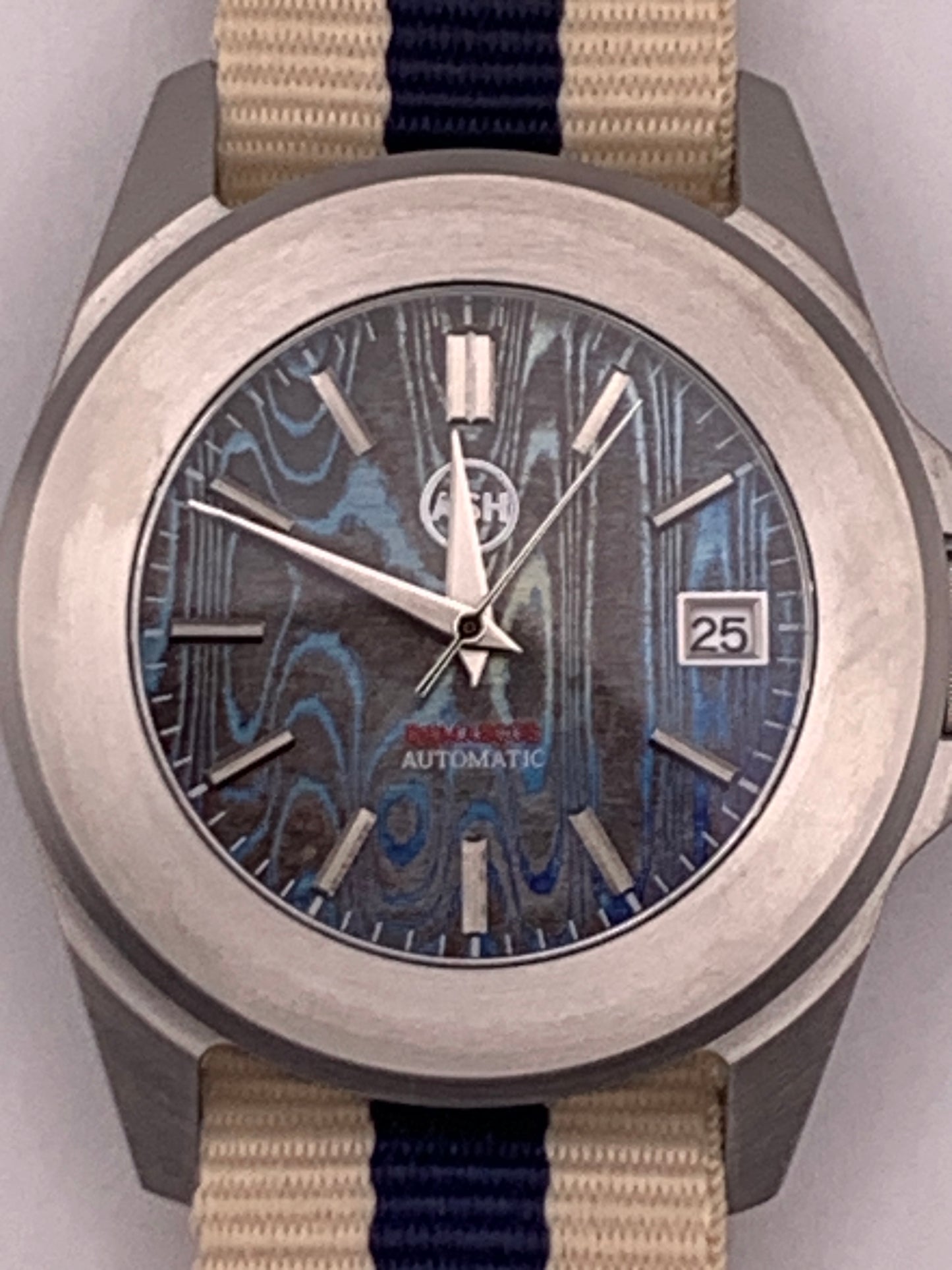 Ghost Fleet. 40mm brushed stainless steel case. Sapphire crystal. Seiko NH35.