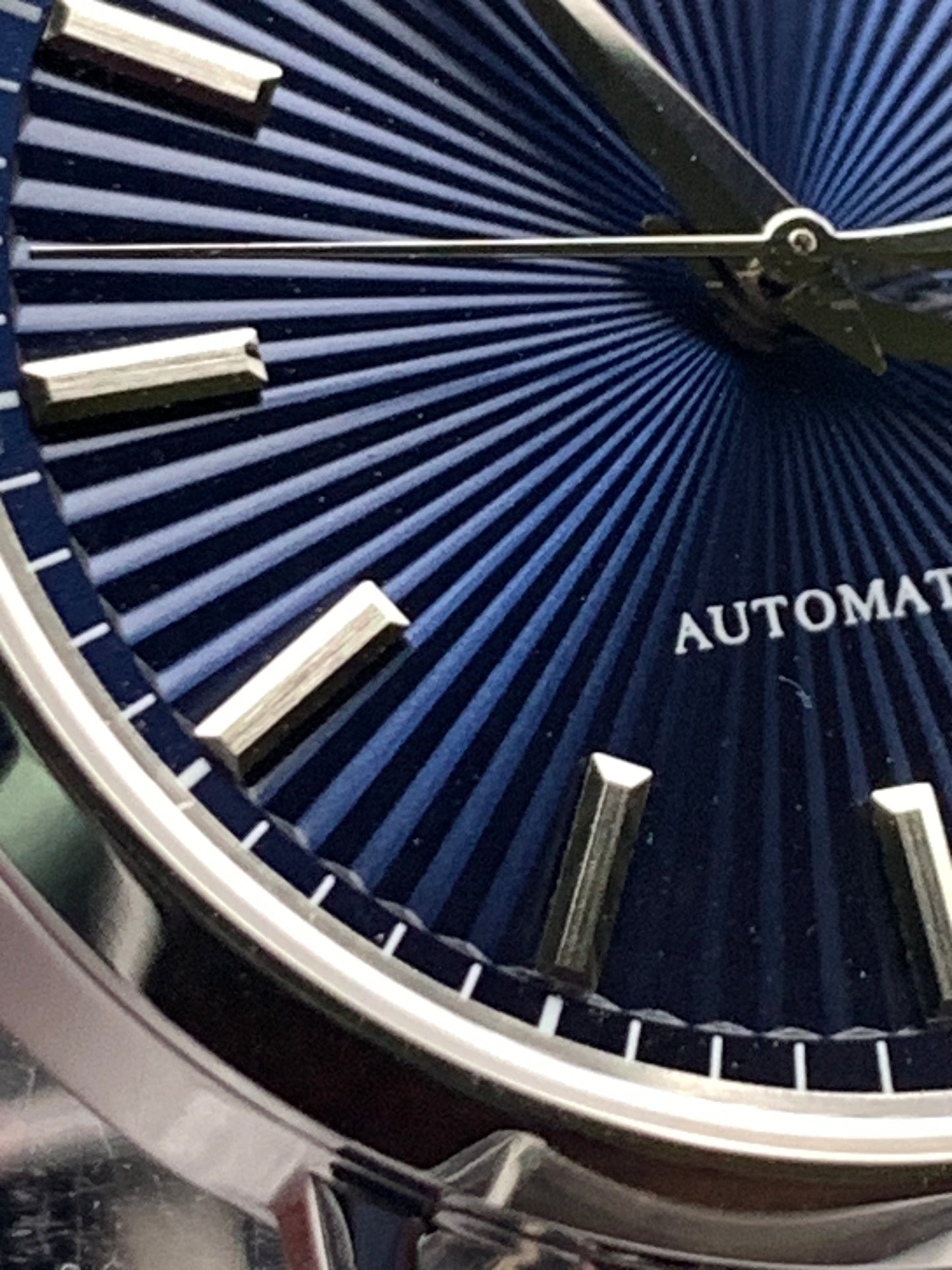 Vanishing Point. 33mm minimalist stainless steel case. Sapphire crystal. Seiko NH35.