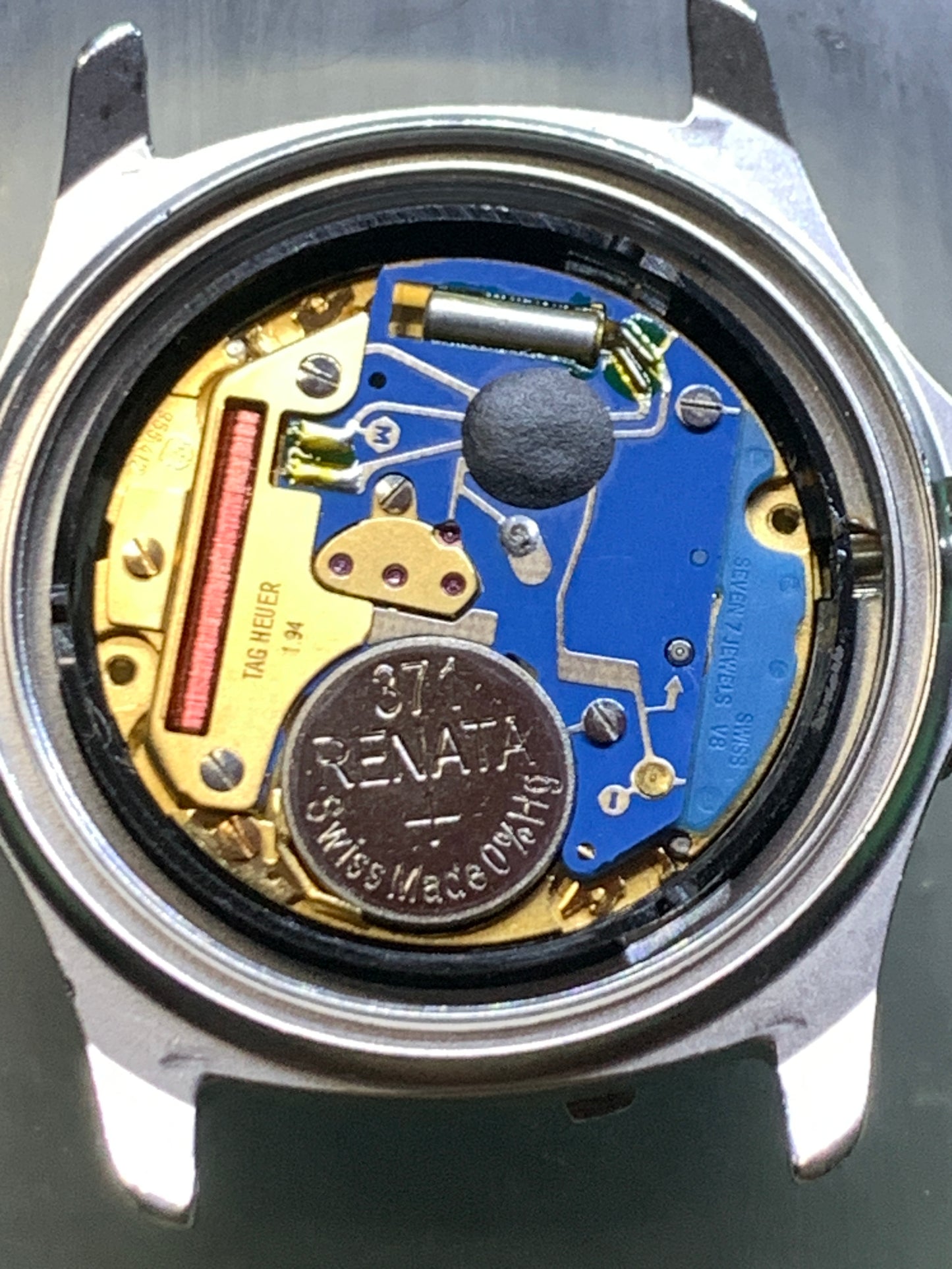 Tag Heuer WE1211-R.  Restoration. 34mm Stainless steel case.  Sapphire crystal. New movement.