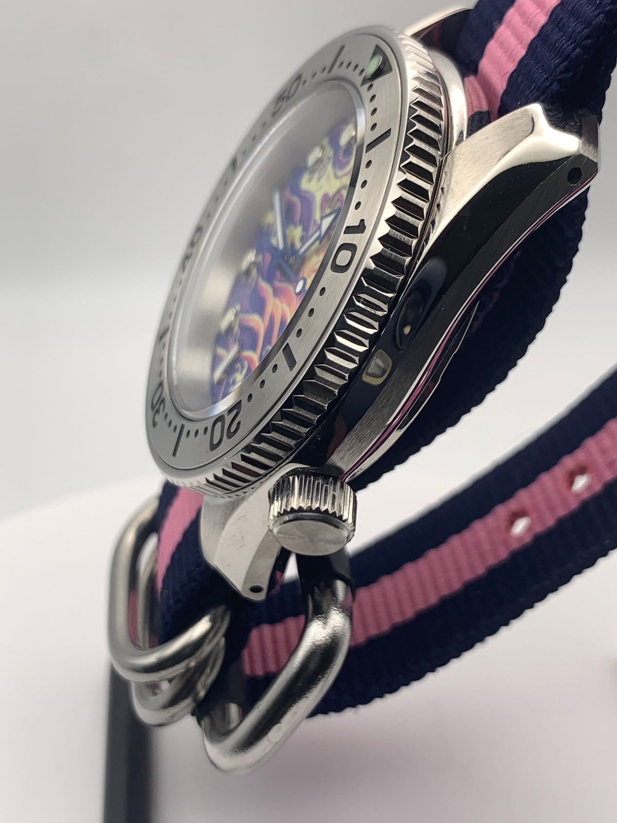 Tempest. 40mm Stainless steel cushion case. Sapphire crystal. Lumed dial. Seiko NH35.