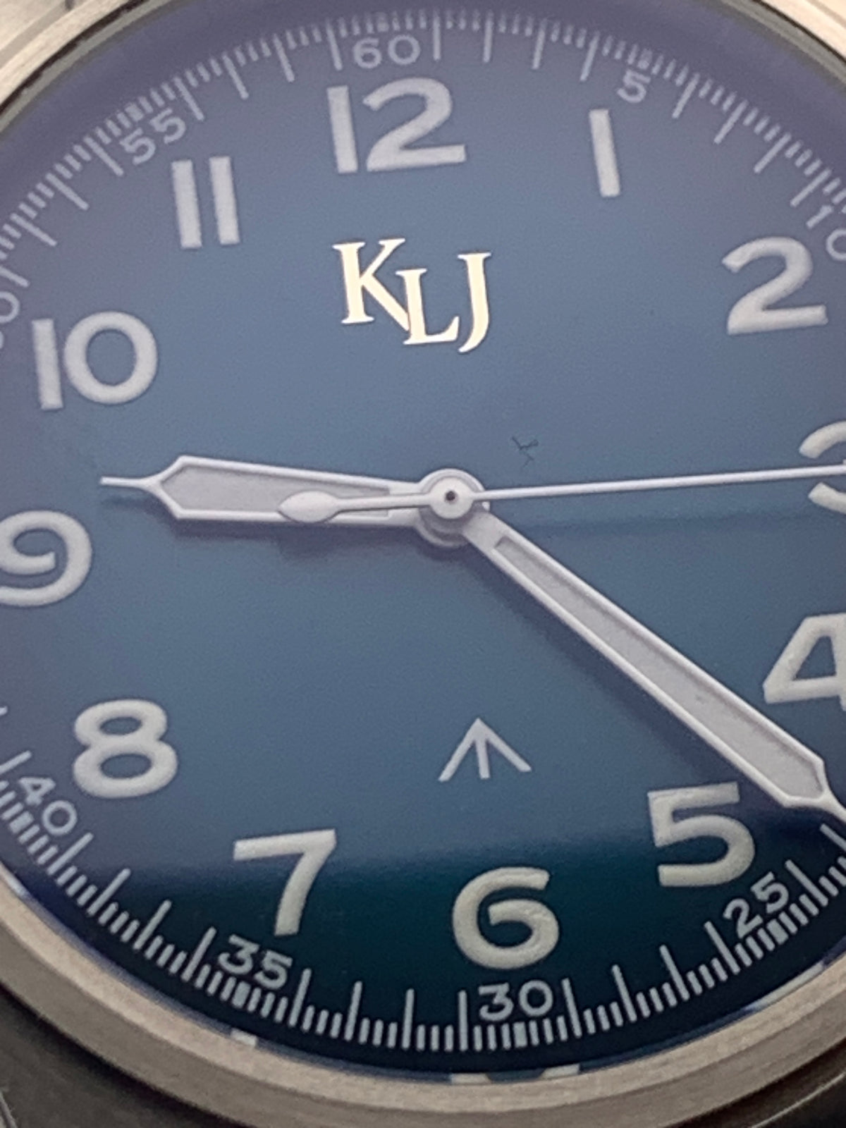 KLJ Custom - 39mm Brushed stainless steel. Sapphire crystal.  Seiko NH38.