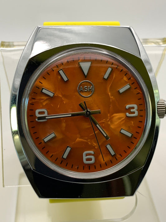 Orange Mother of Pearl NOS Gruen Case.