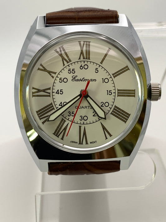 Neo vintage white dial roman numerals. NOS Gruen case.