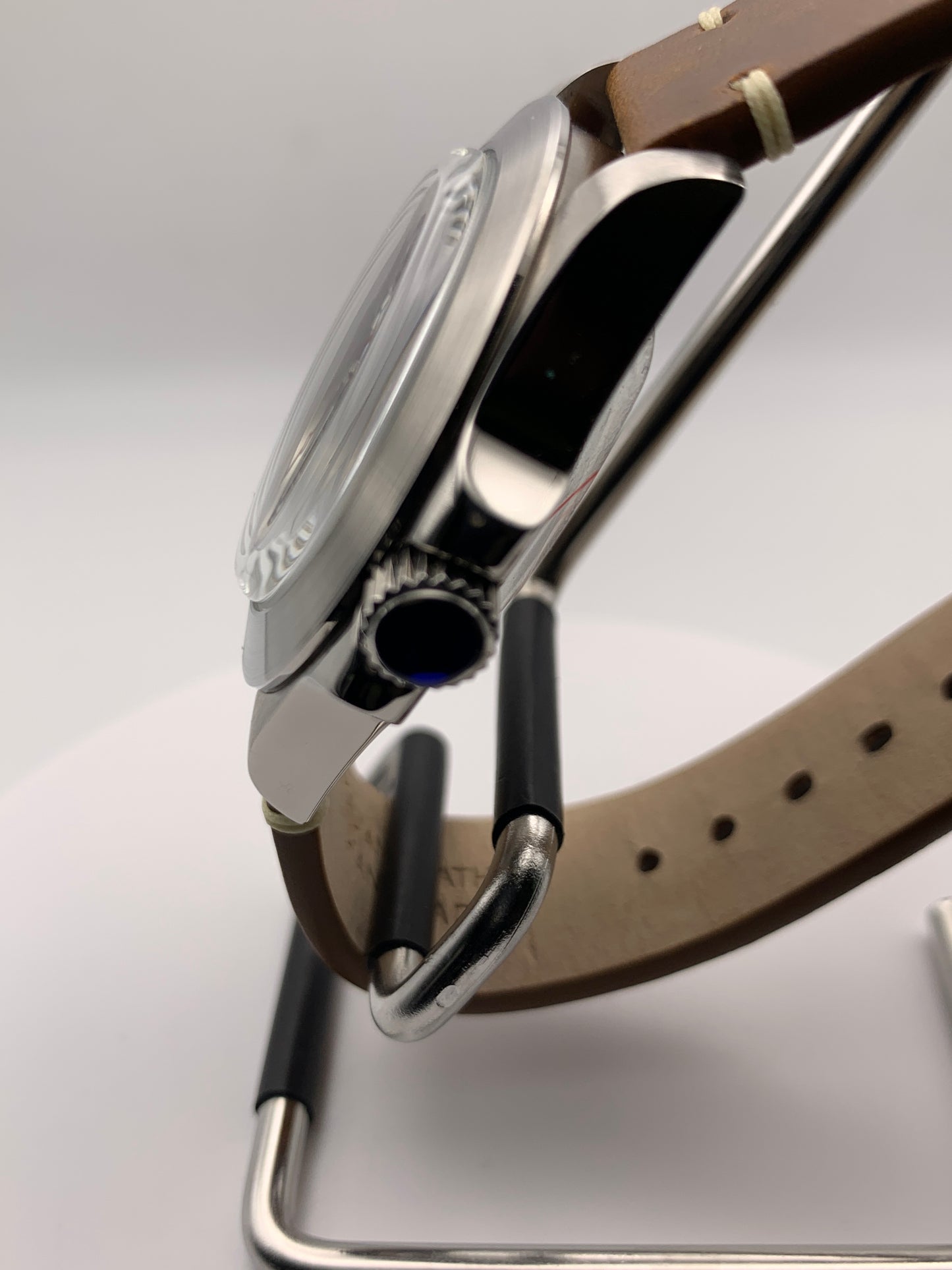 Skillset. Client custom. 40mm Brushed stainless steel case. Double dome mineral glass with AR. Seiko NH35.