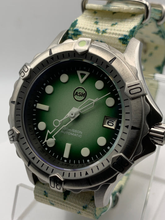 Thymekeeper.  42mm Stainless steel case.  Sapphire crystal. Seiko NH35.