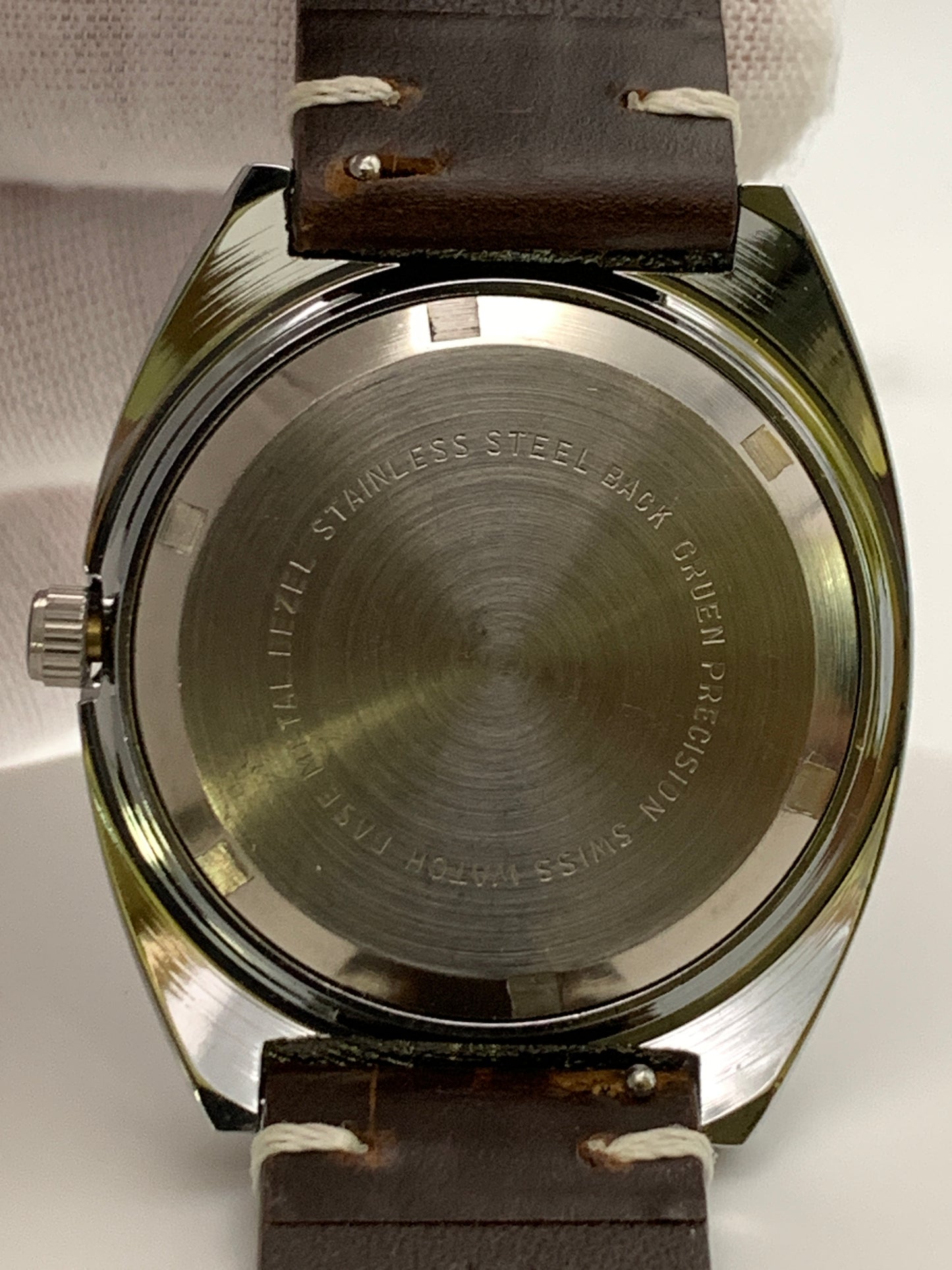 Neo-vintage collection. NOS 36mm Gruen case marriage. California dial.