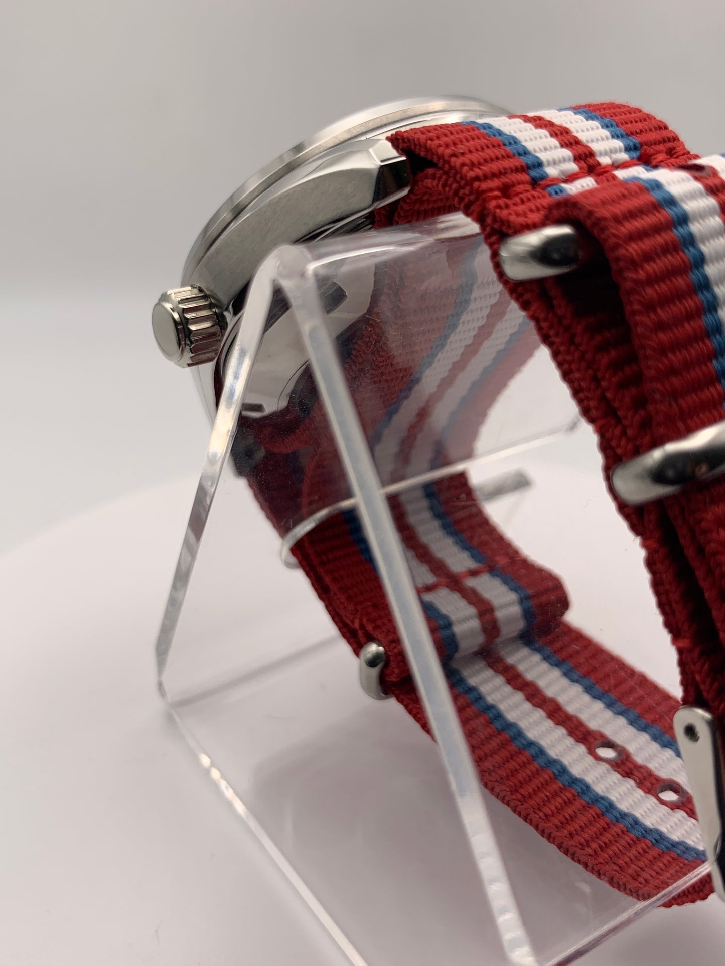 Best Avoided.  39mm Stainless steel. Sapphire crystal. Seiko NH35 with red date wheel. Mischief.