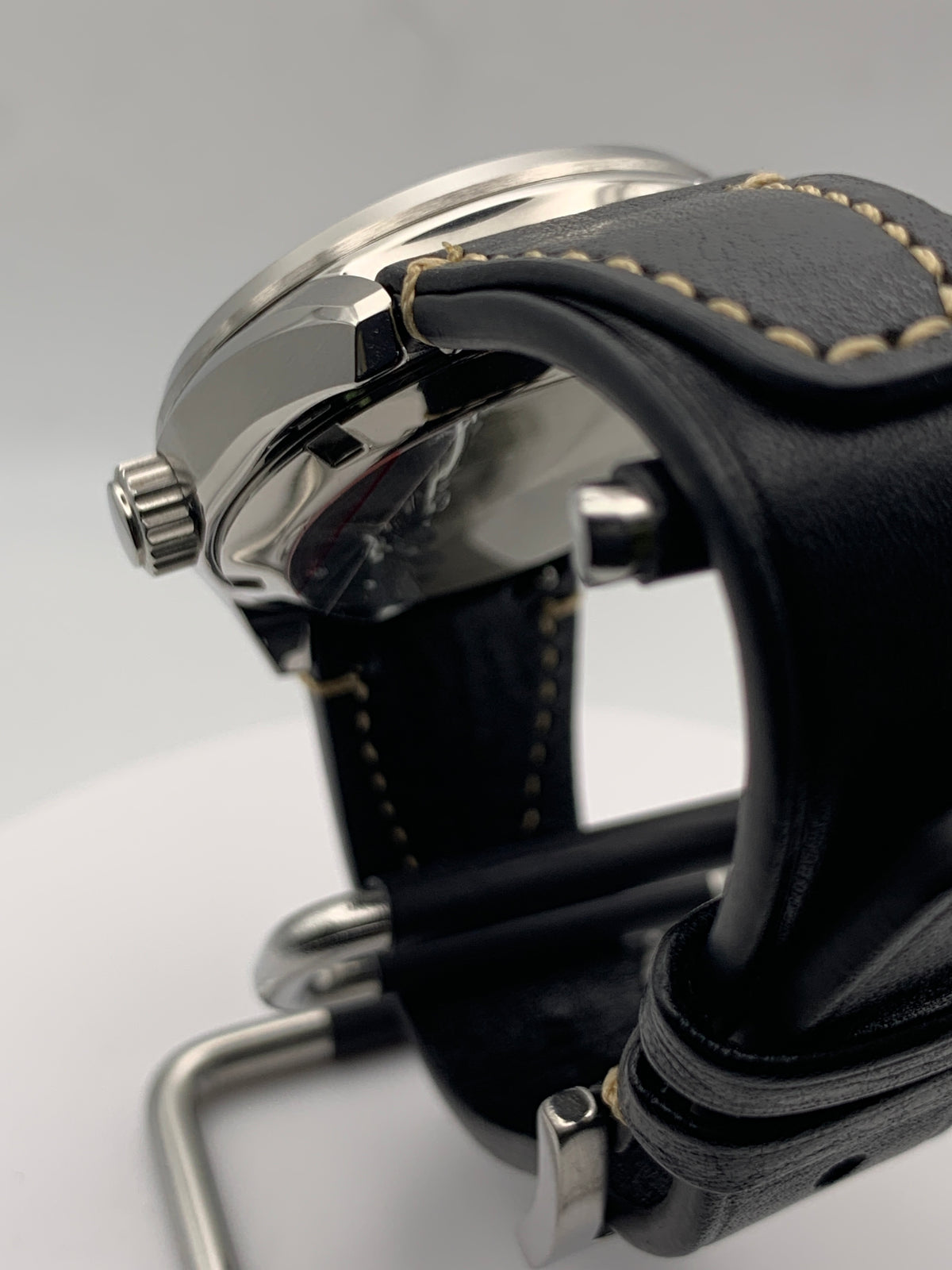 Mustachio 1.1 - 38mm Stainless steel.  Sapphire crystal with AR. Seiko NH38.