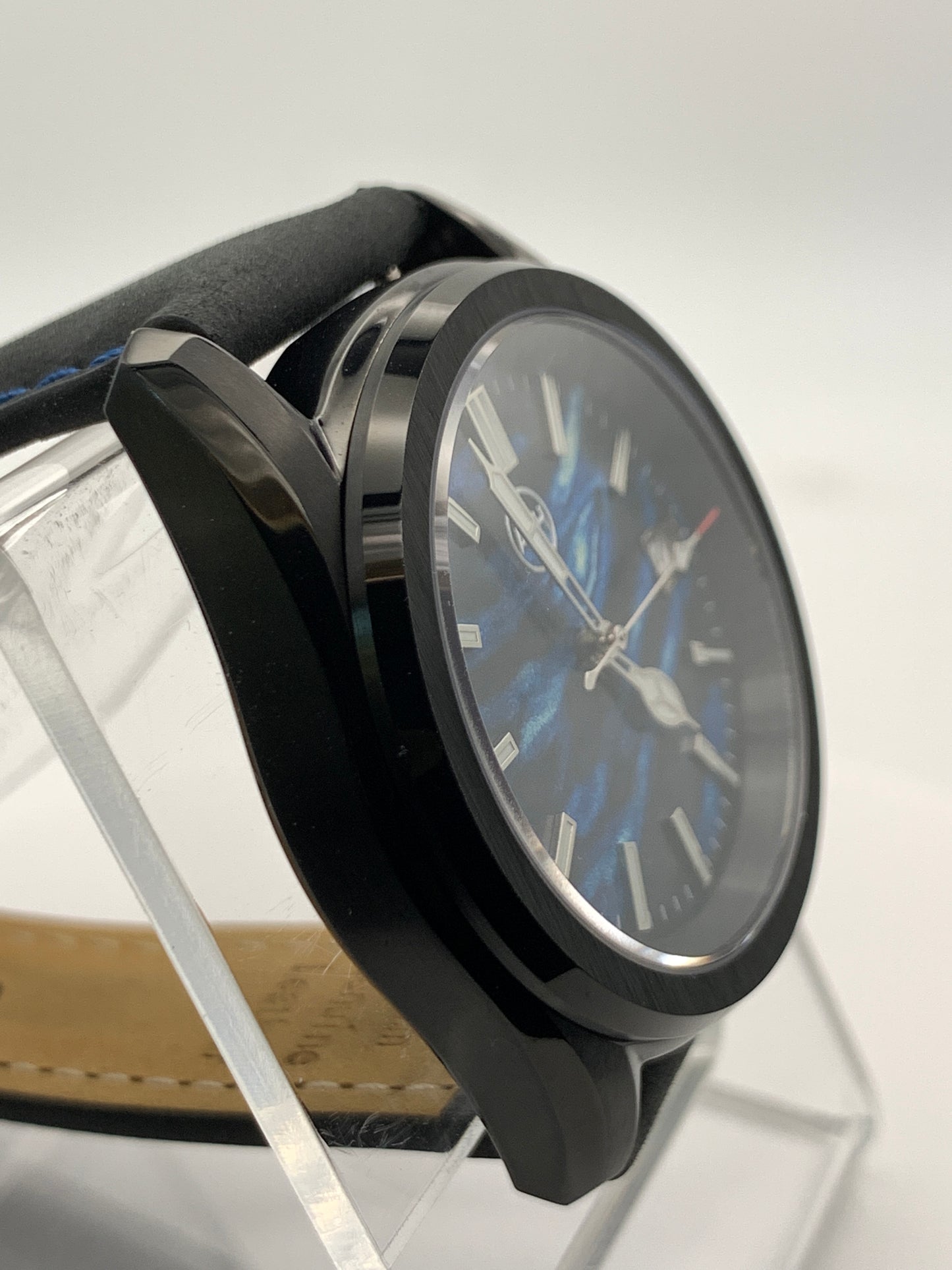 Black Blue White Abstract Sport Watch