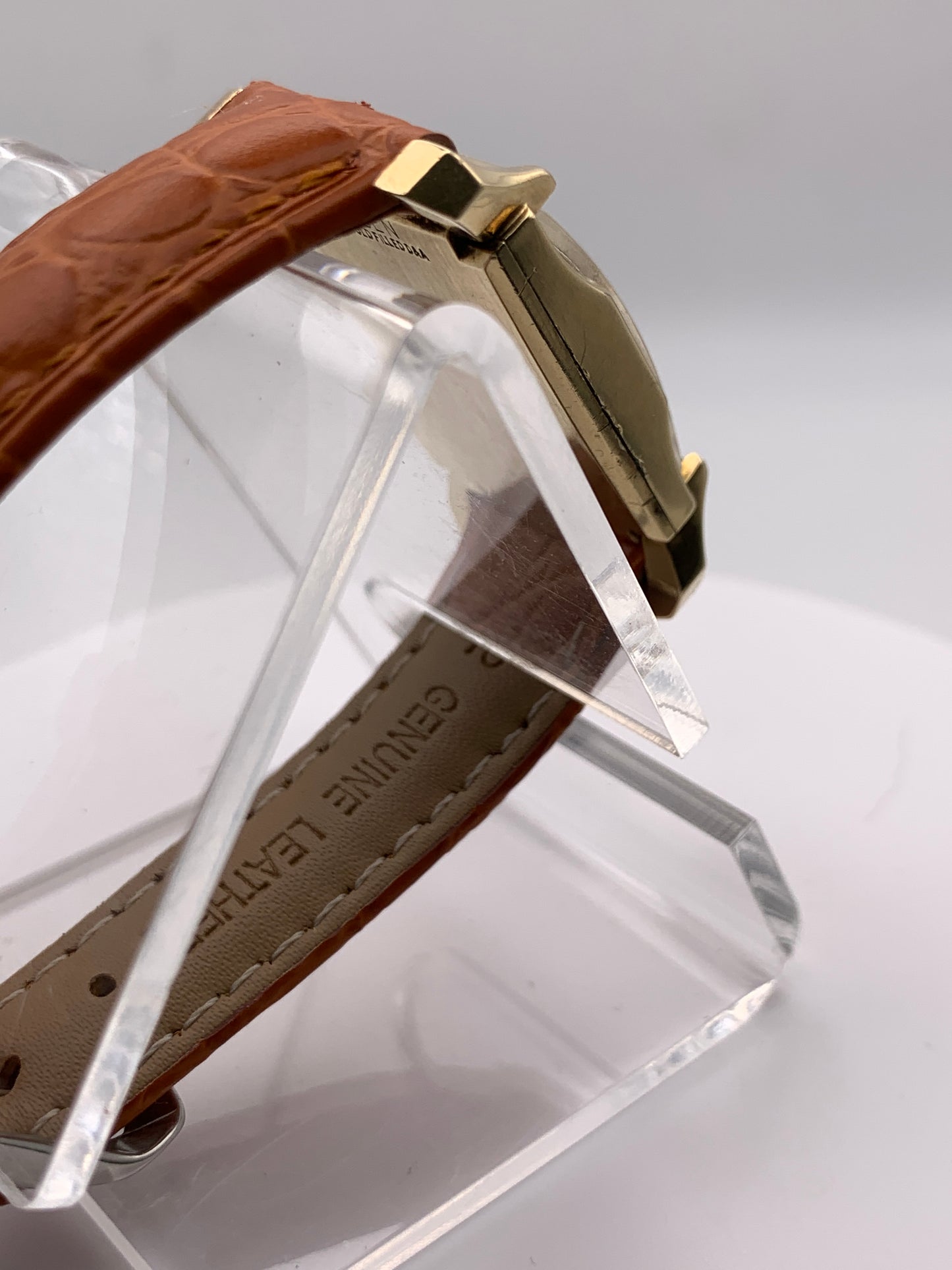 Gruen Precision 335, circa 1950, wrist watch repair. New balance staff and mainspring. 20mm wide. 34mm lug to lug.