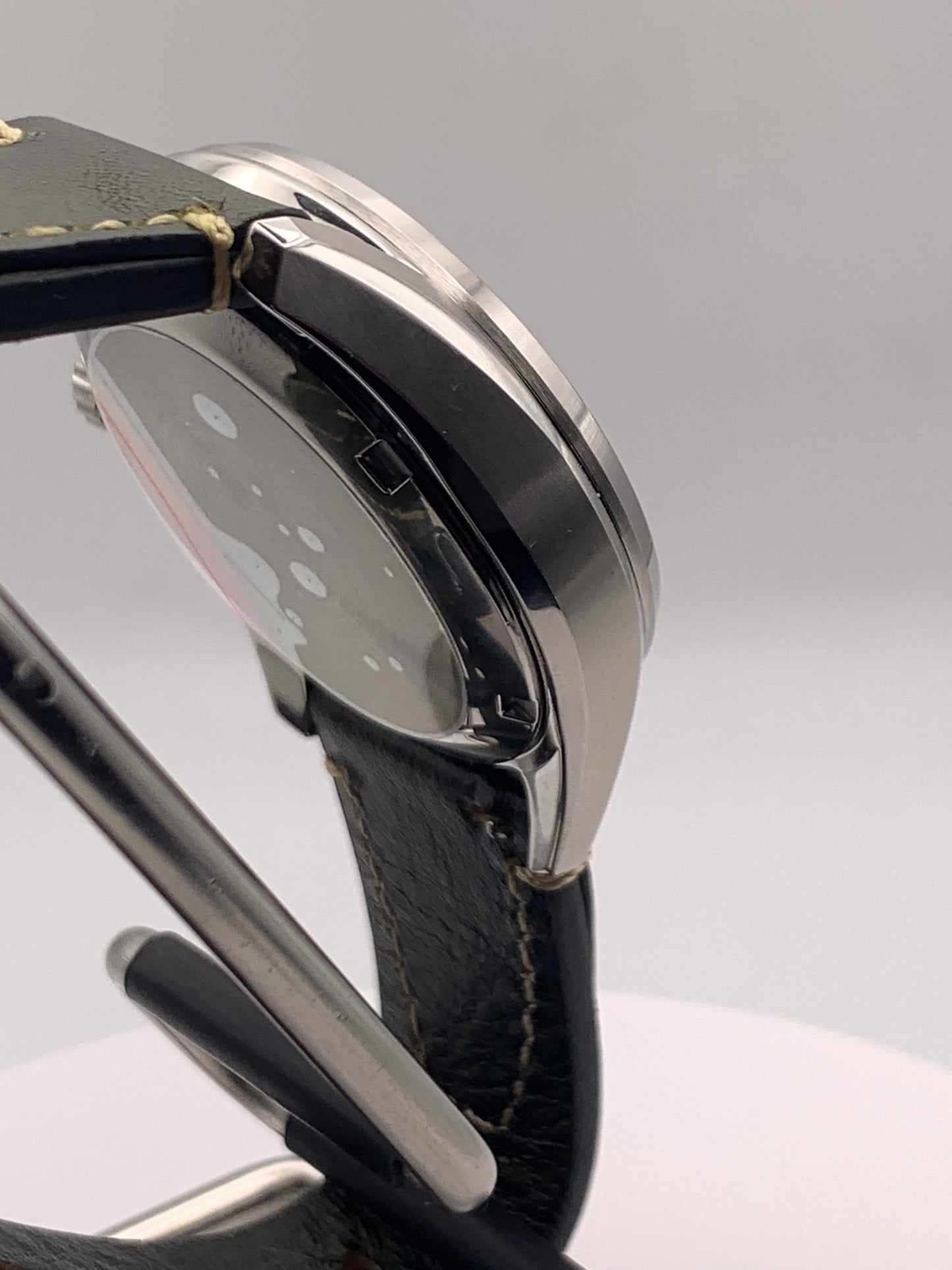 Mustachio. 38mm Stainless steel.  Sapphire crystal with AR. Seiko NH38.