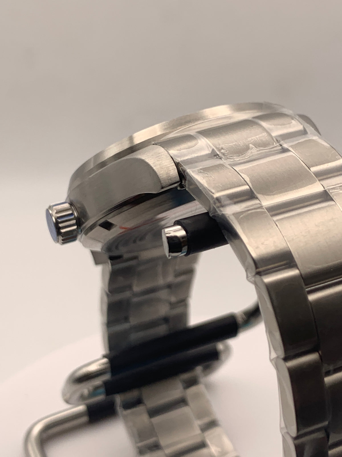 KLJ Custom - 39mm Brushed stainless steel. Sapphire crystal.  Seiko NH38.