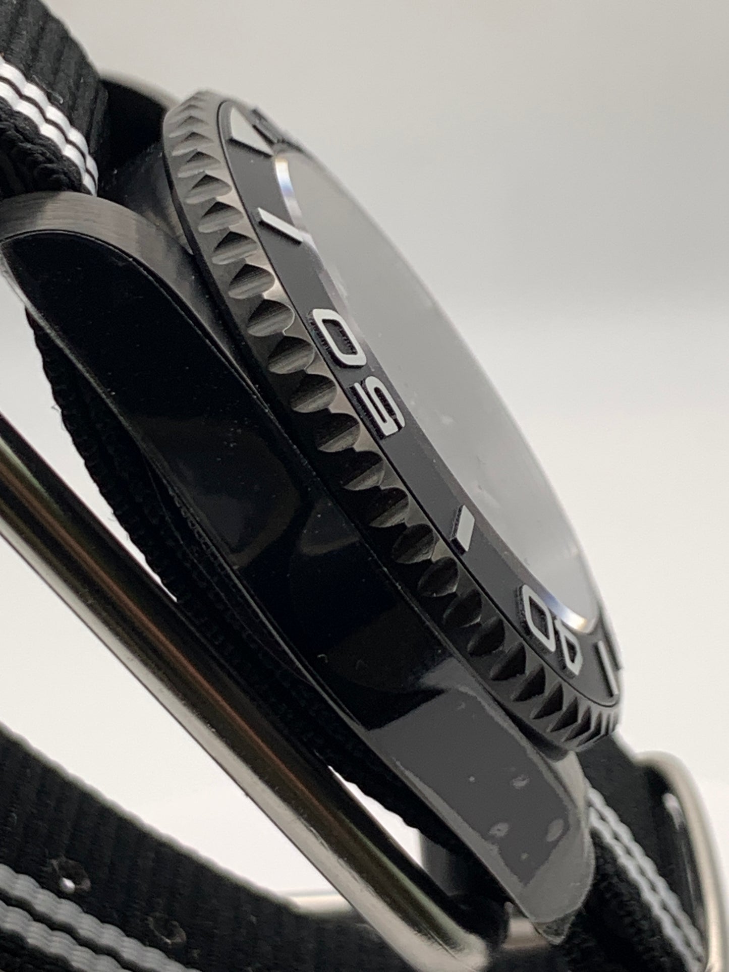 The Runt - 40mm PVD coated stainless steel. Sapphire crystal. Custom dial. Seiko NH38.