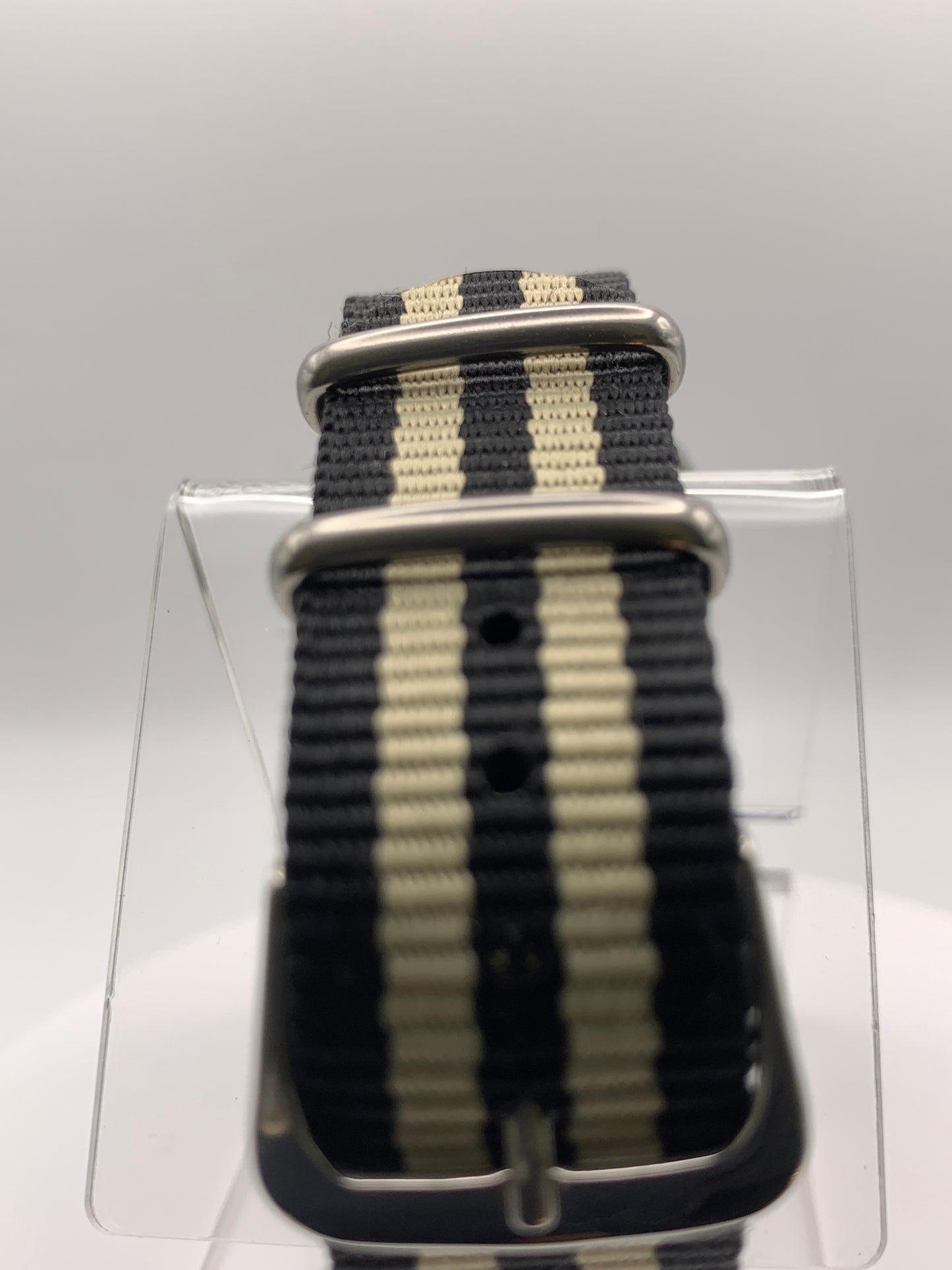 Bishop. Marriage watch. 33mm NOS stainless steel vintage case. Vintage enamel  ‘New England’ dial. Miyota 2036 quartz movement.