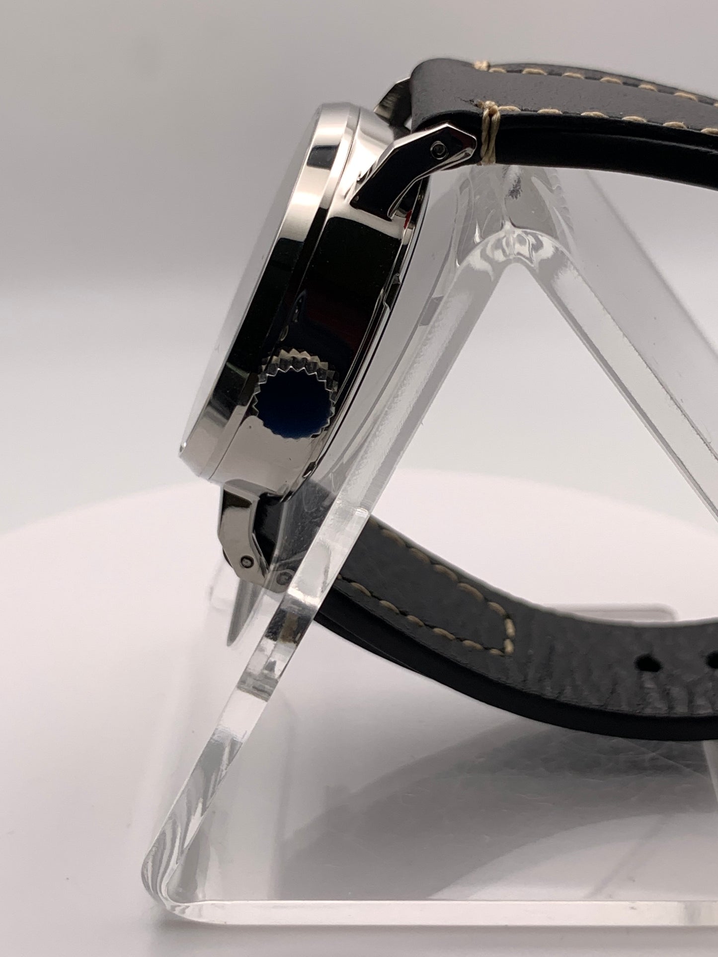Vanishing Point. 33mm minimalist stainless steel case. Sapphire crystal. Seiko NH35.