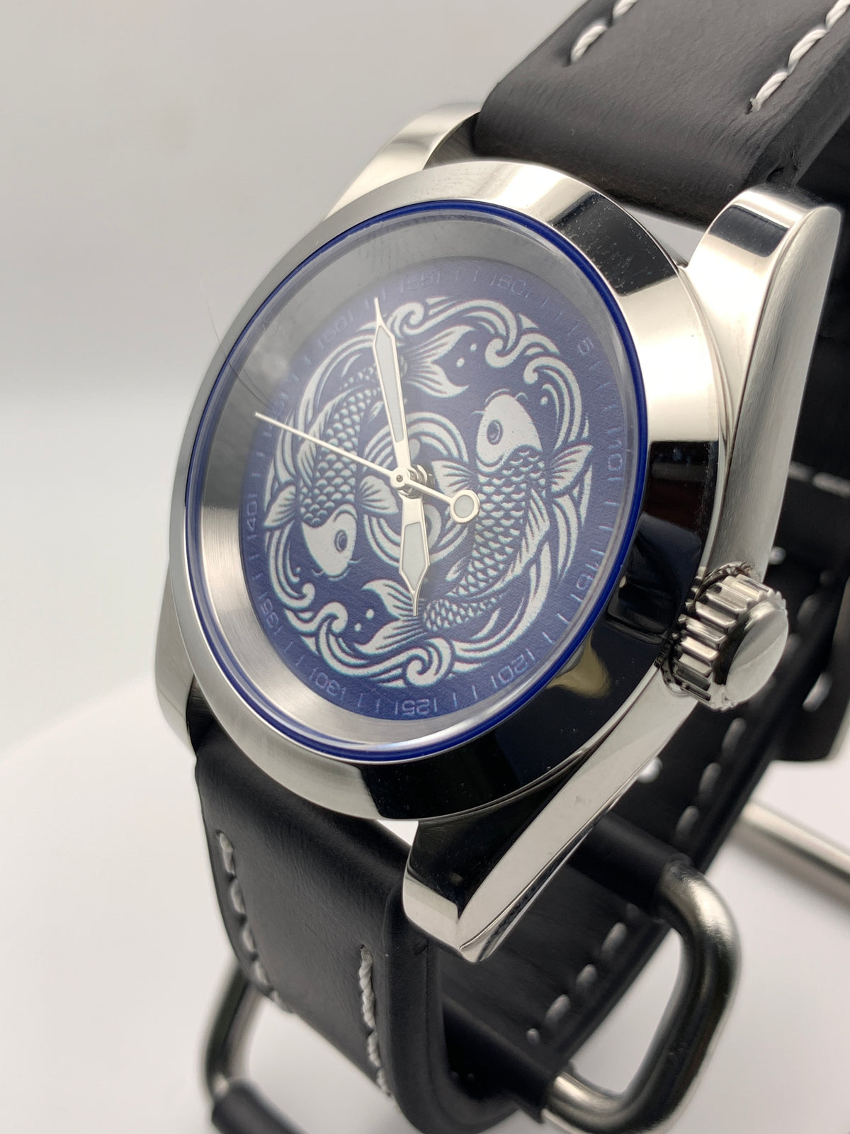 Koi Pond - 38mm stainless steel case. Sapphire crystal. Seiko NH38.
