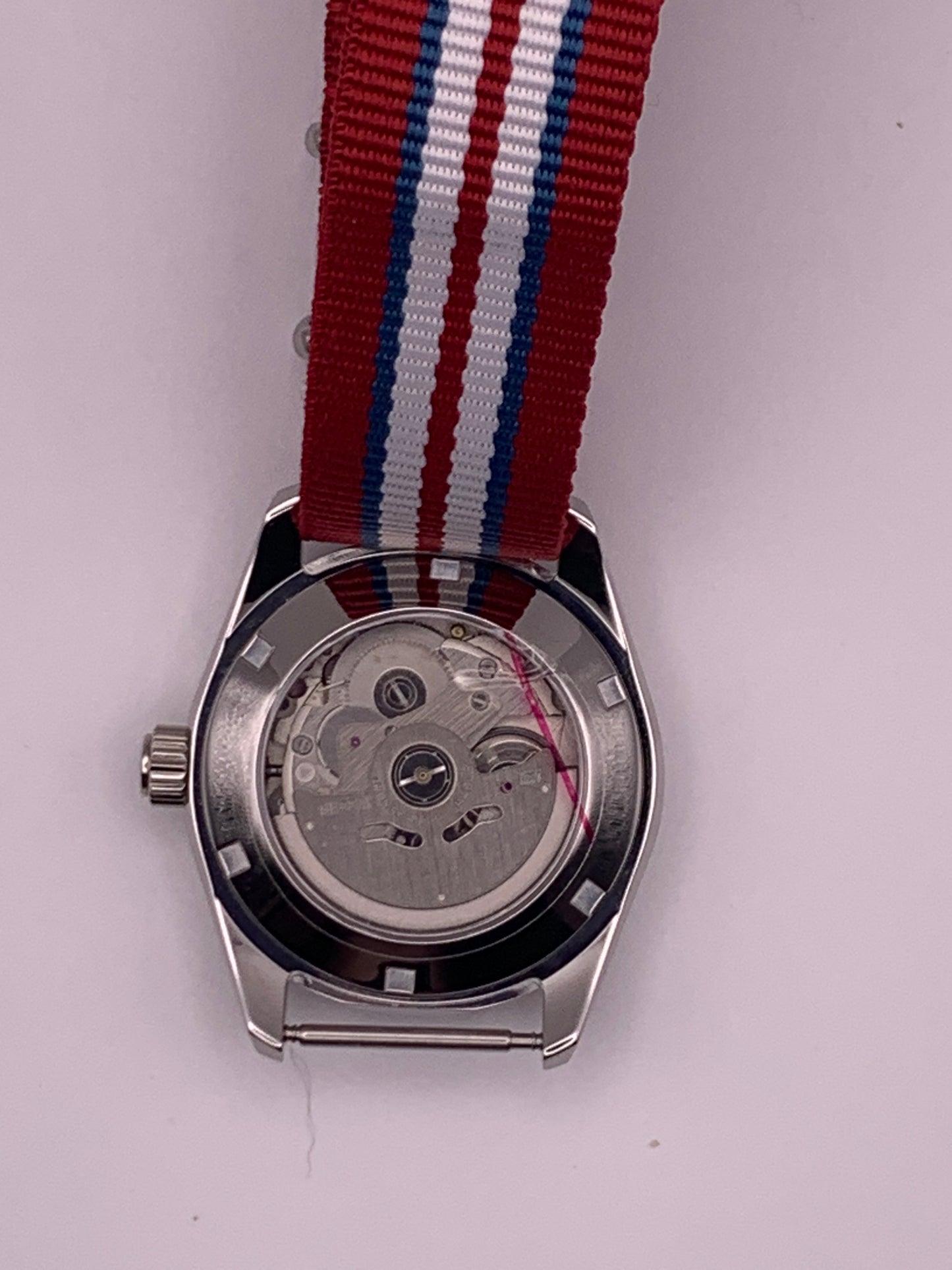 Best Avoided.  39mm Stainless steel. Sapphire crystal. Seiko NH35 with red date wheel. Mischief.