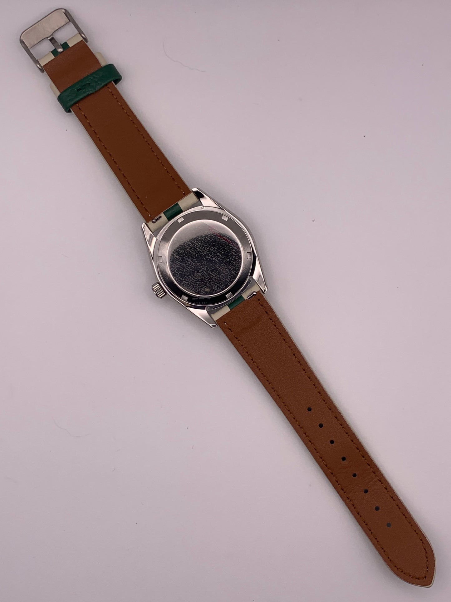 Andy II. 38mm Stainless steel. Double dome sapphire. Green MOP dial. Seiko NH35.