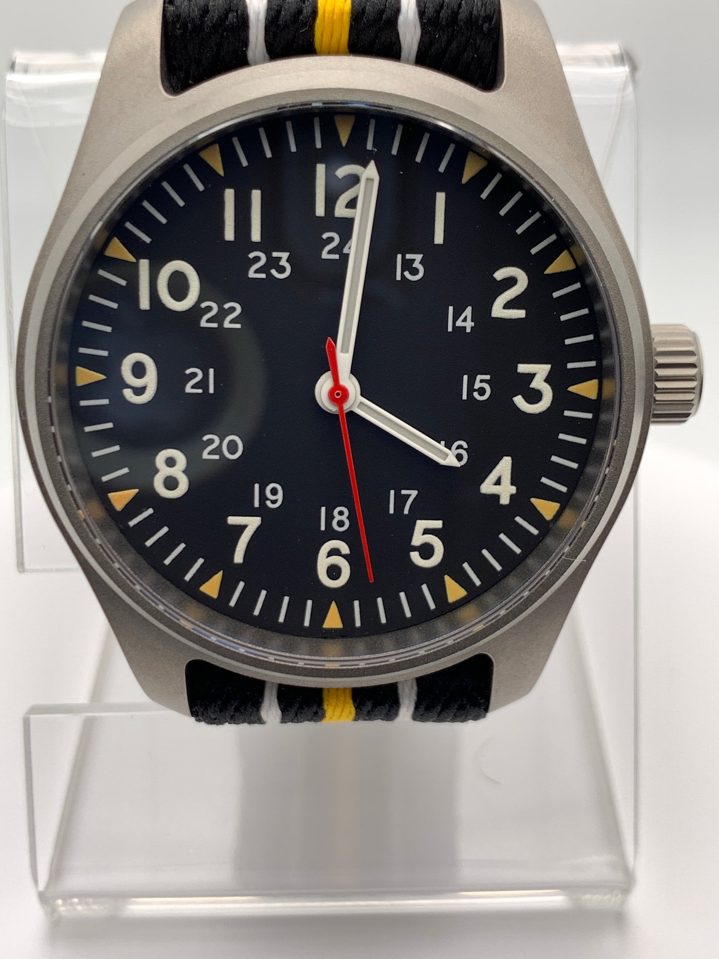 Titanium Field Watch. 39mm. Miyota 2039 Quartz.