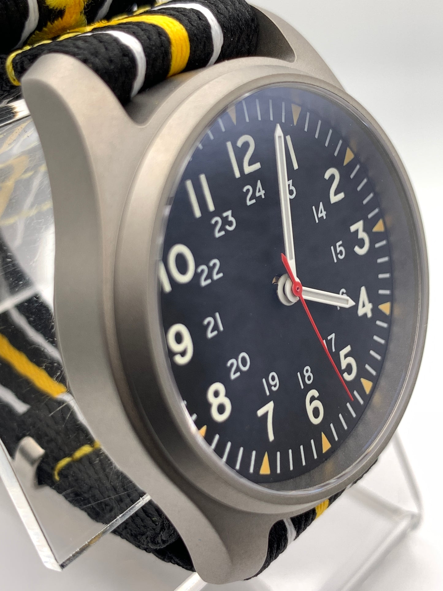 Titanium Field Watch. 39mm. Miyota 2039 Quartz.