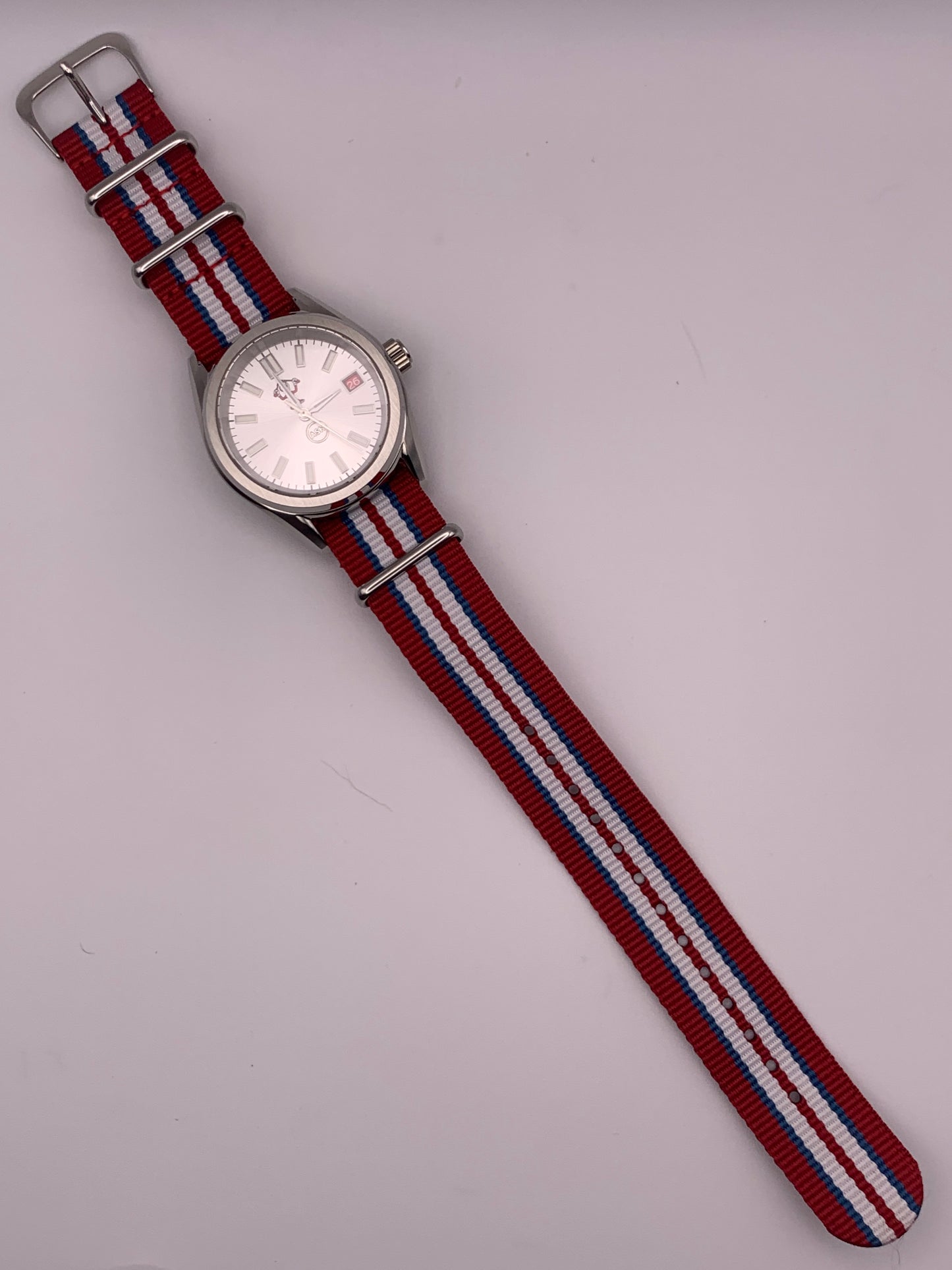Best Avoided.  39mm Stainless steel. Sapphire crystal. Seiko NH35 with red date wheel. Mischief.