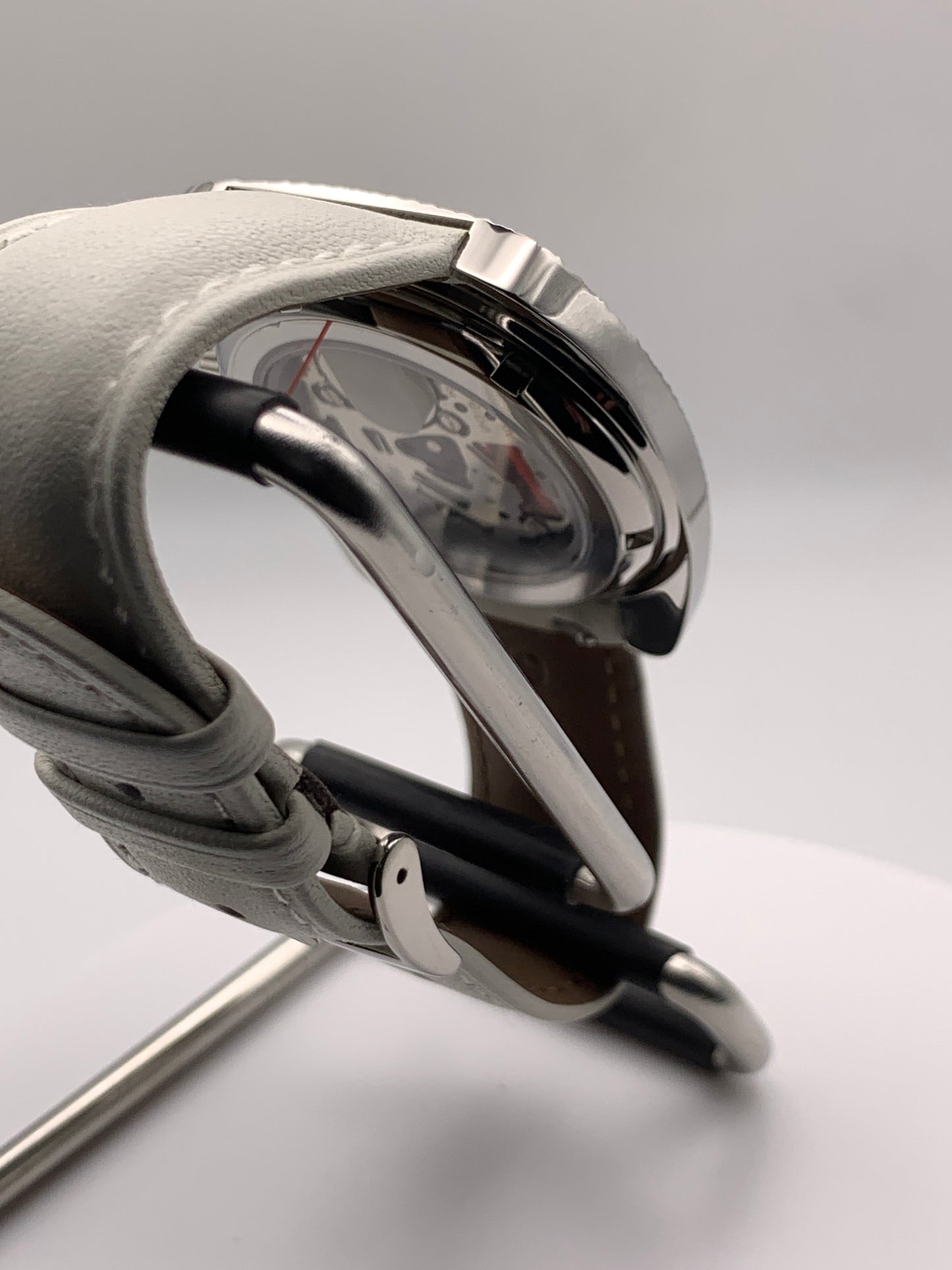 Lily. Faceted 37mm stainless steel case. Acrylic domed crystal. Charlotte stone dial.  Seiko VH31 mecha-quartz.
