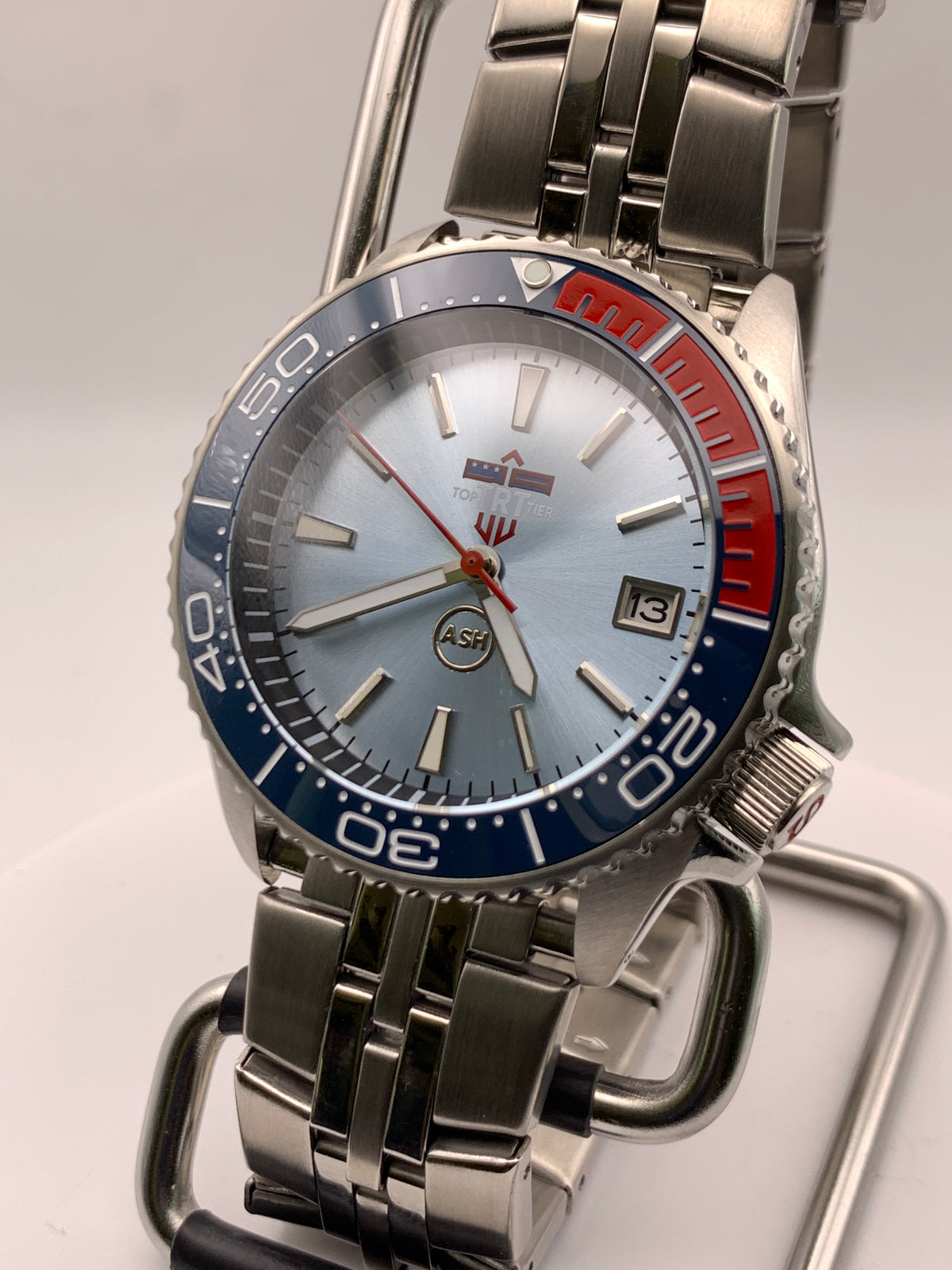 TRT - client custom. 42mm stainless steel cushion case. Sapphire crystal. Seiko NH35.