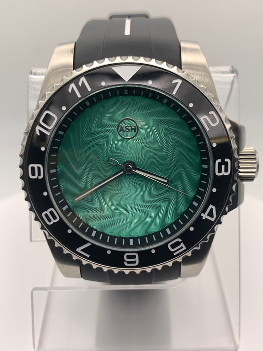 Swirlwind. 41mm Stainless steel case. Sapphire crystal. NH38 automatic. 120 click unidirectional bezel.