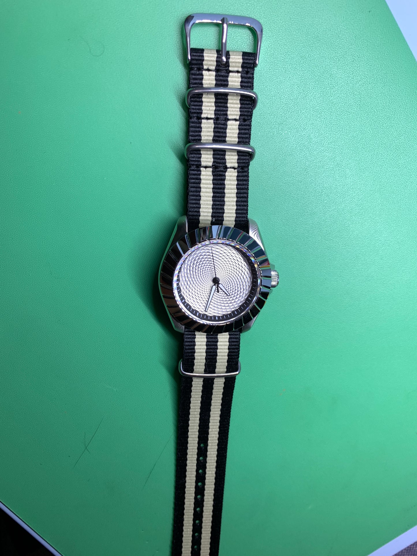 Indra’s Net. 41mm Stainless steel case.  Sapphire crystal. Seiko NH38.