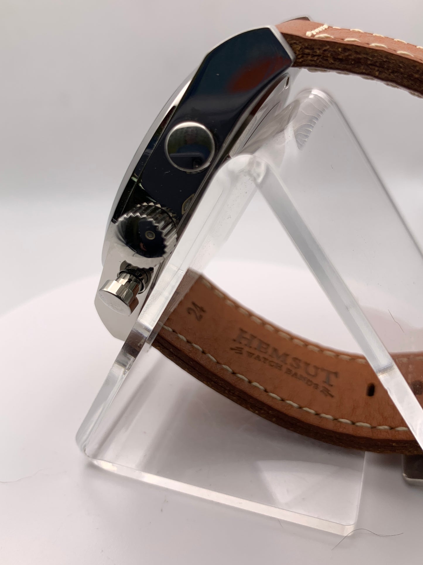 Machine Head. 46mm Stainless steel chronograph. K-1 glass crystal. Miyota 0S00 quartz movement.
