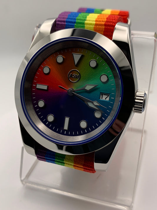 Lite Brite.  39mm Stainless steel. Sapphire crystal. Seiko NH35.