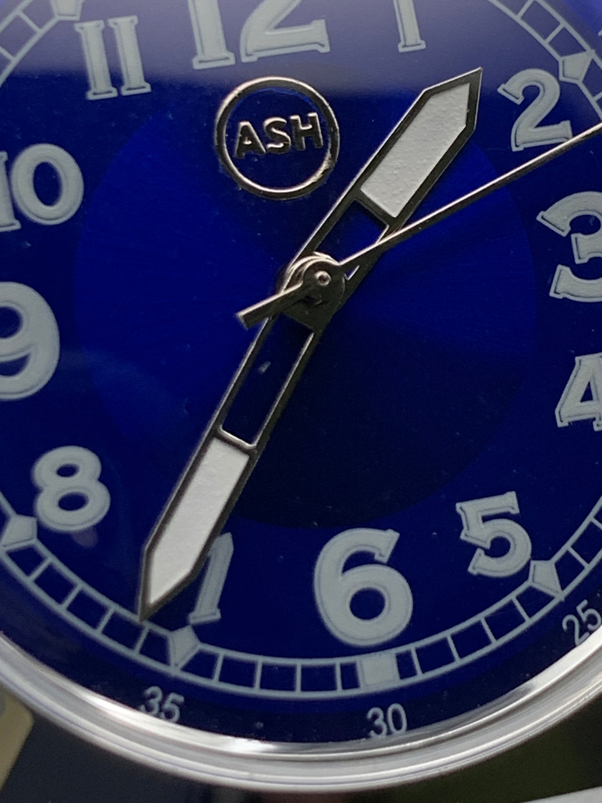 Drew 1.1 - 35mm NOS brass and stainless steel Gruen case. Domed acrylic crystal. Seiko VH31 Mecha-quartz.