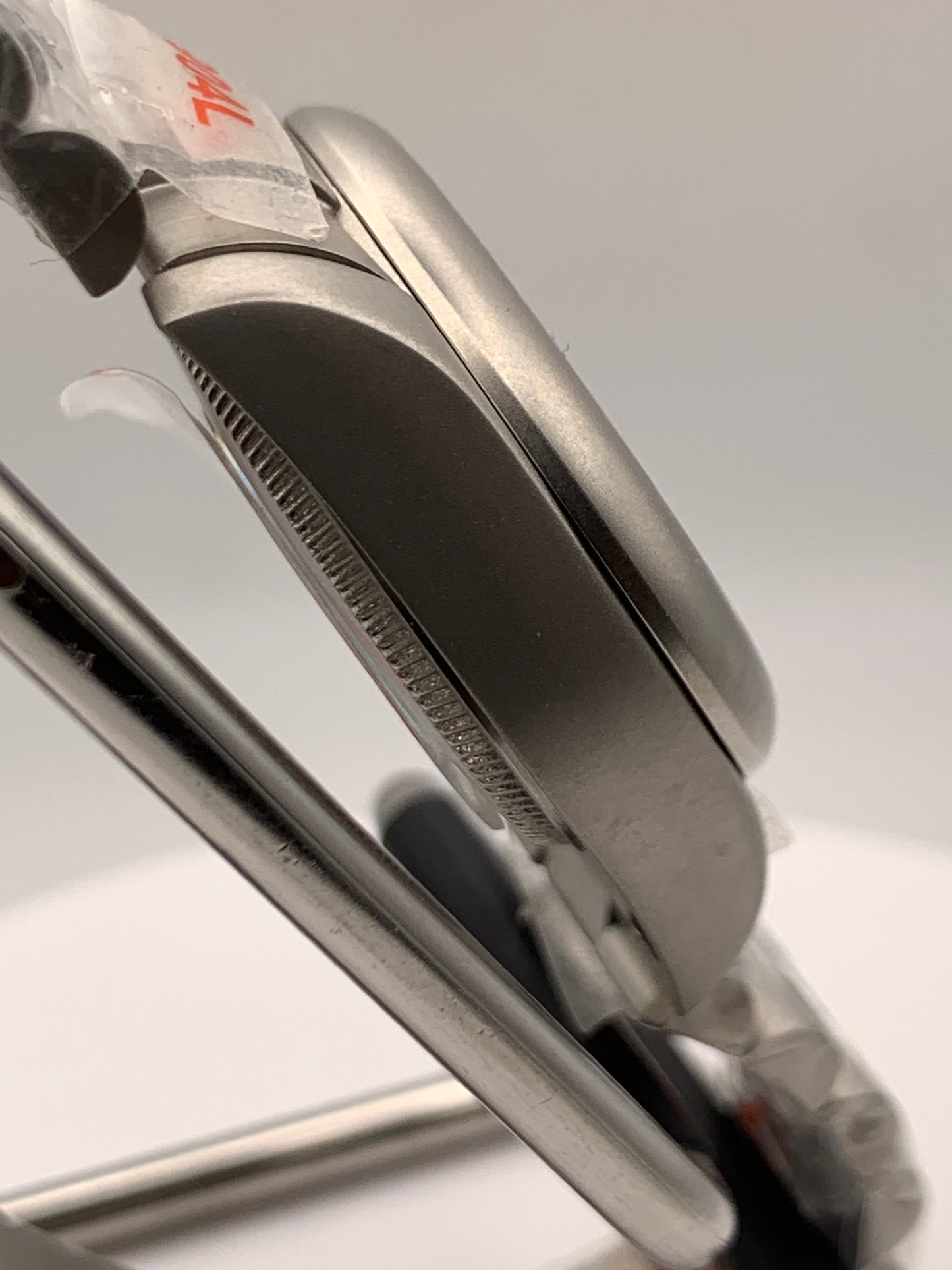 Microcosm. 31mm Brushed stainless steel with matching bracelet. Sapphire crystal. Seiko NH05 automatic.