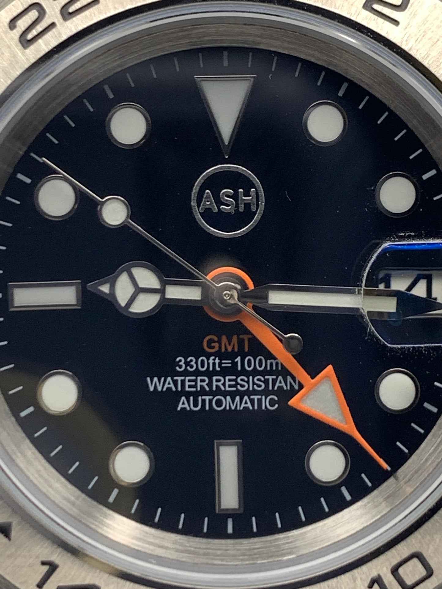 Xplorer Too. Custom requested.  39mm Stainless steel. Sapphire crystal. Seiko NH34 GMT.