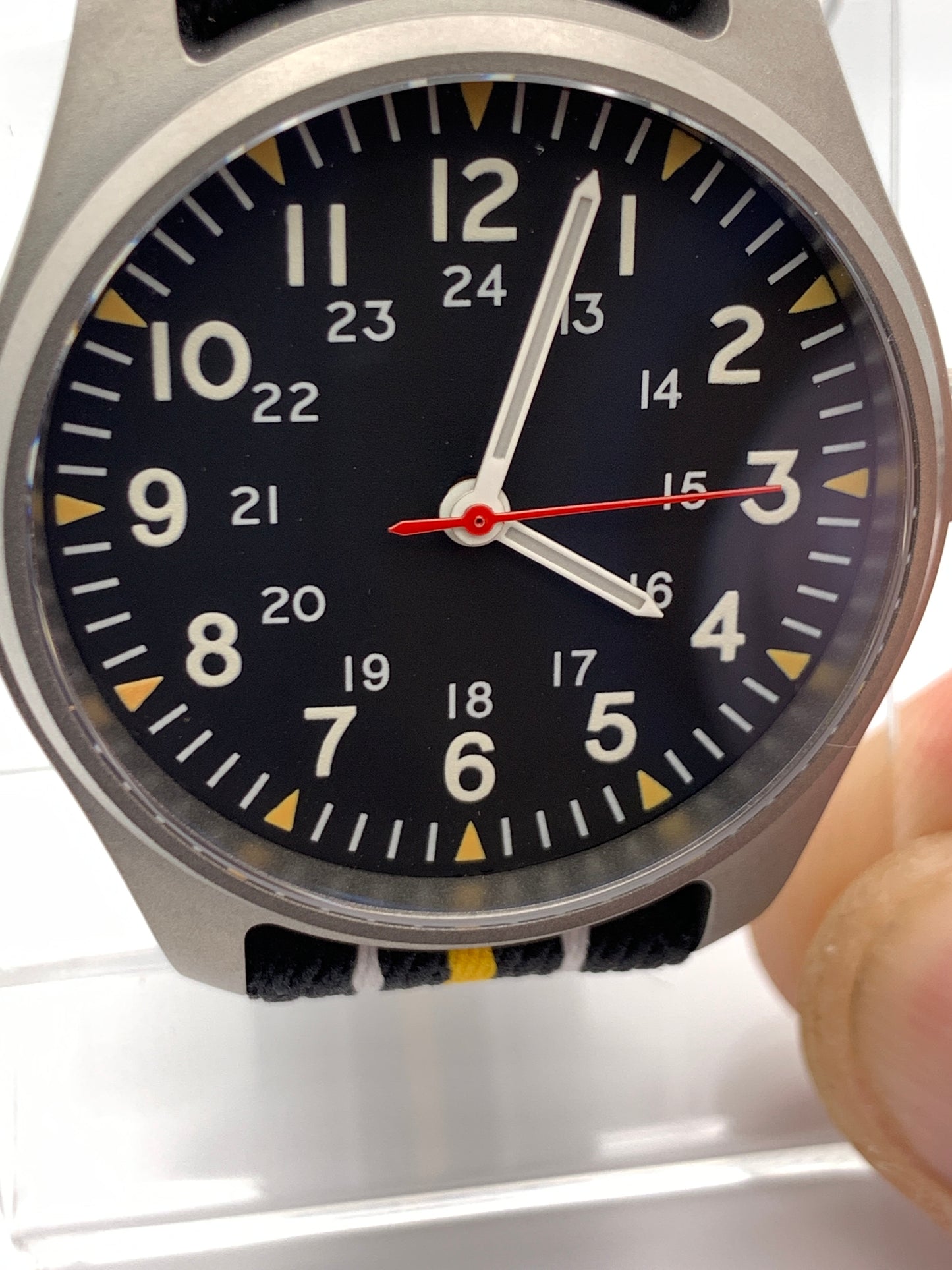 Titanium Field Watch. 39mm. Miyota 2039 Quartz.