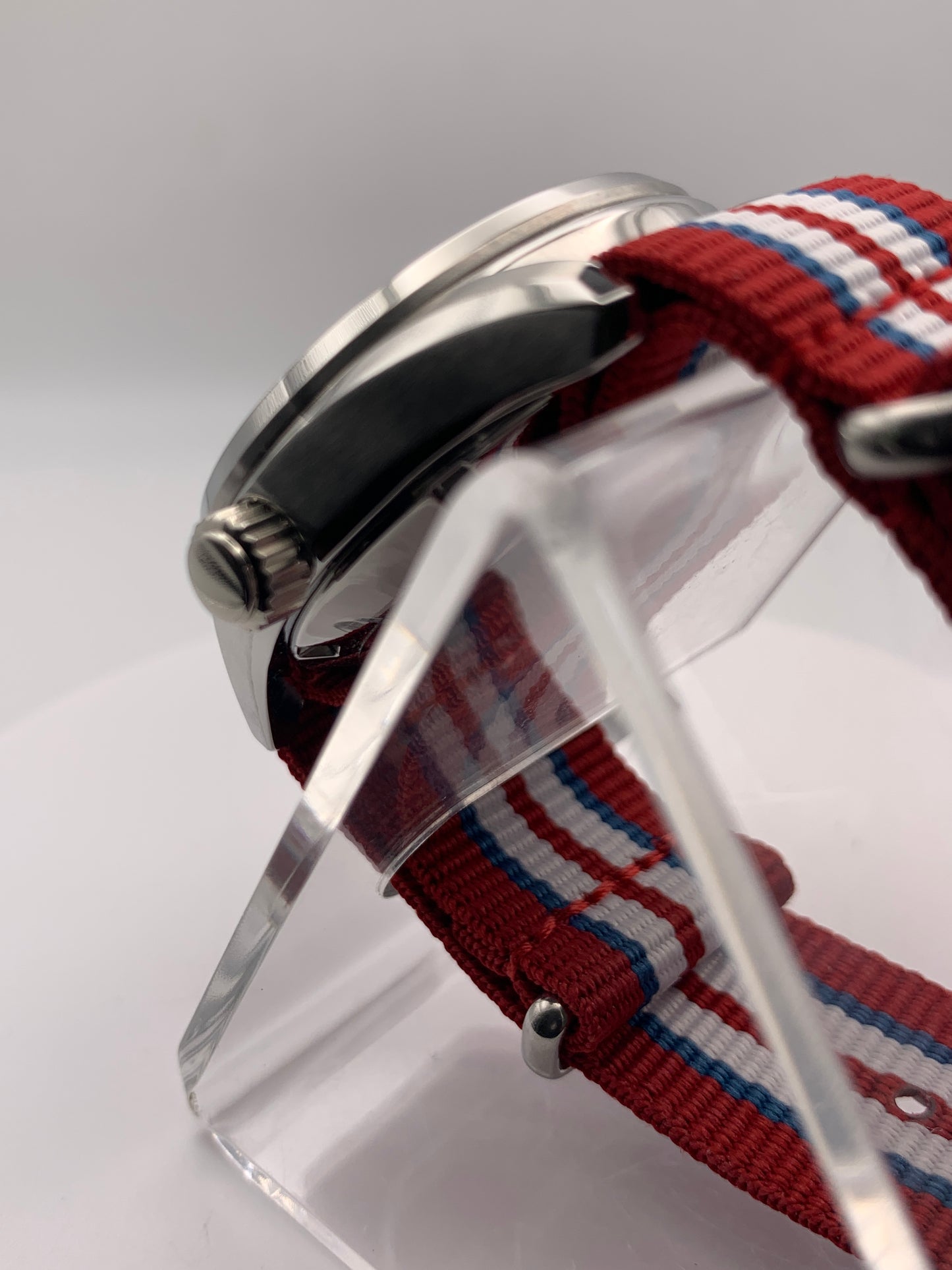 Best Avoided.  39mm Stainless steel. Sapphire crystal. Seiko NH35 with red date wheel. Mischief.