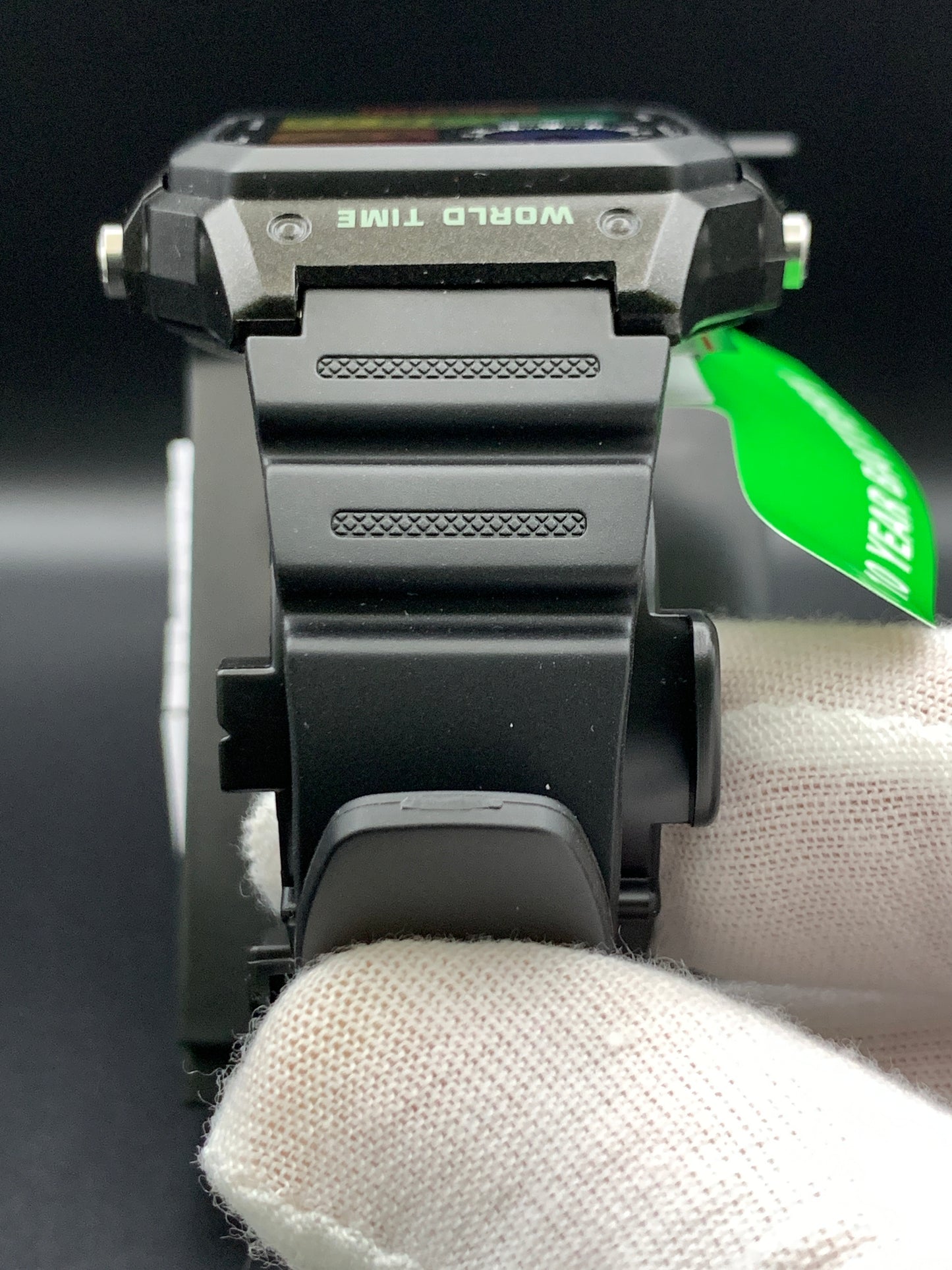 Fish and Chips. Casio AE1200 with rainbow filter and hydromod.