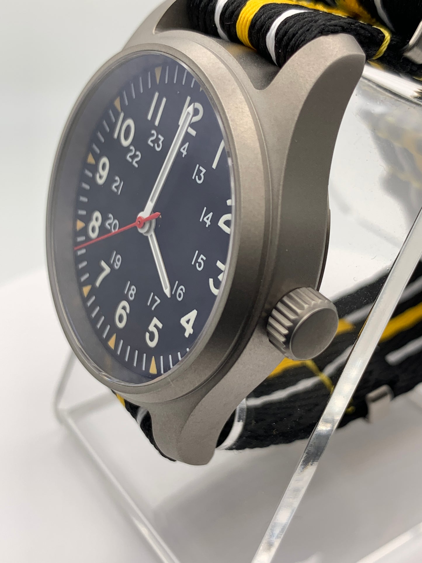 Titanium Field Watch. 39mm. Miyota 2039 Quartz.