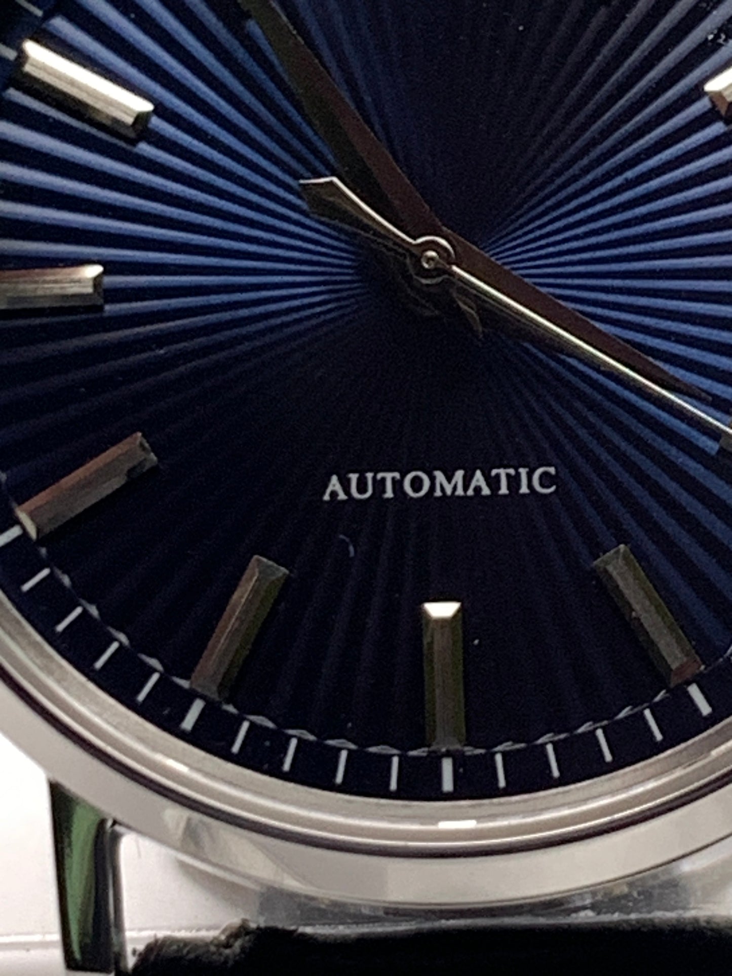 Vanishing Point. 33mm minimalist stainless steel case. Sapphire crystal. Seiko NH35.