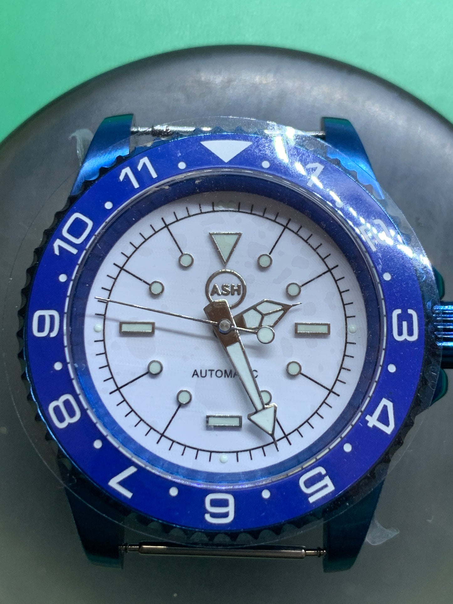 Europa - 41mm Blue anodized stainless steel case. Sapphire crystal. Seiko NH38.