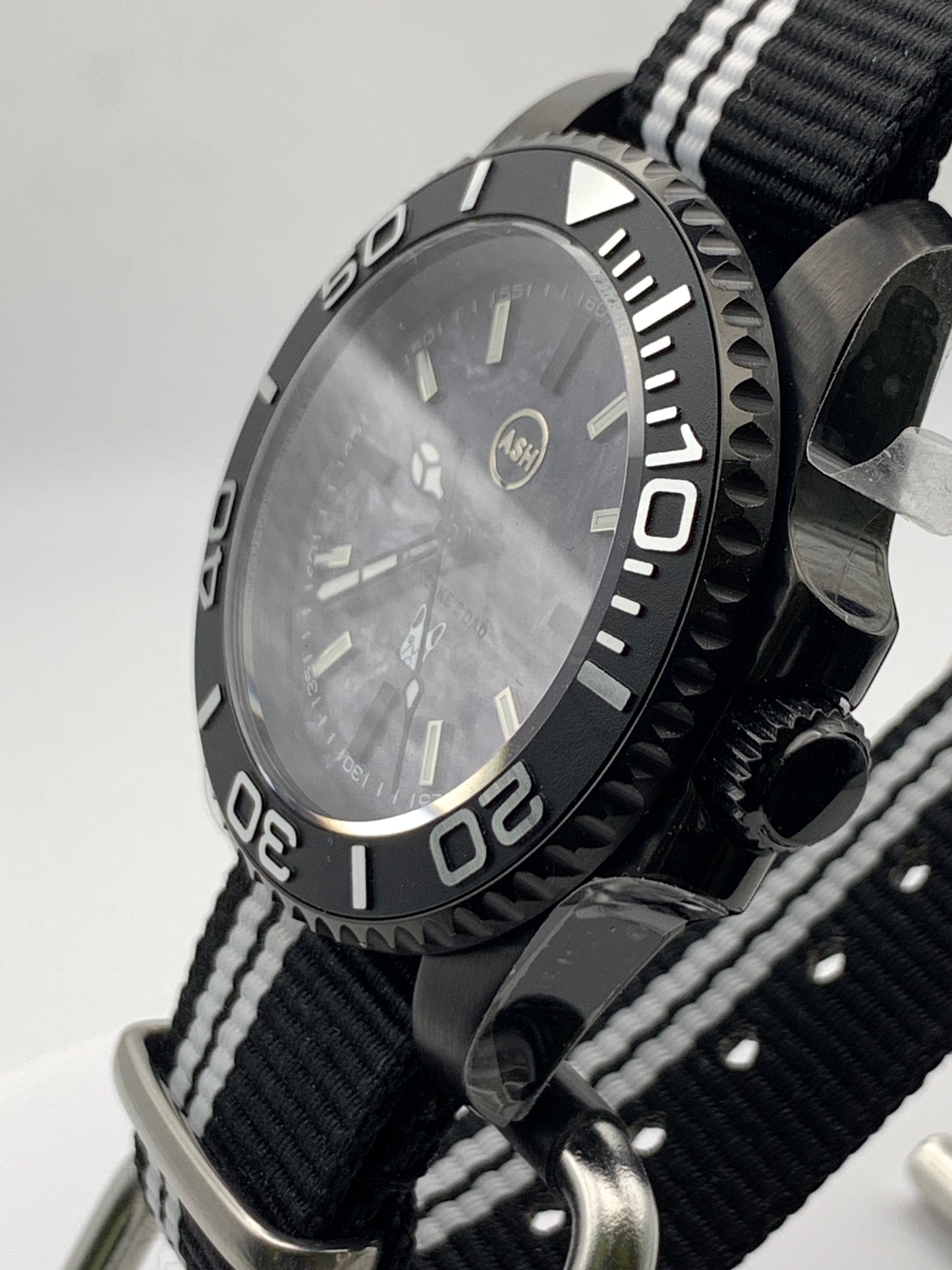 The Runt - 40mm PVD coated stainless steel. Sapphire crystal. Custom dial. Seiko NH38.