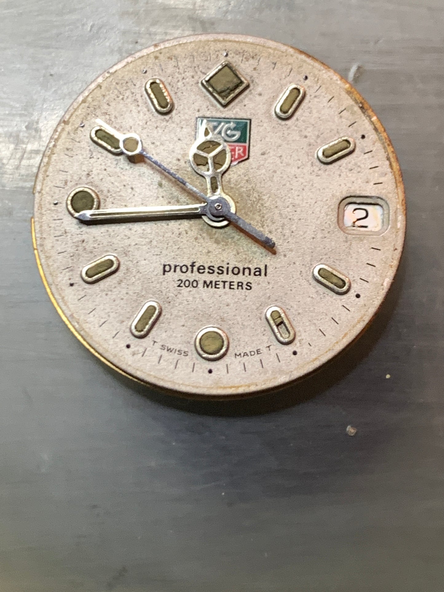 Tag Heuer WE1211-R.  Restoration. 34mm Stainless steel case.  Sapphire crystal. New movement.